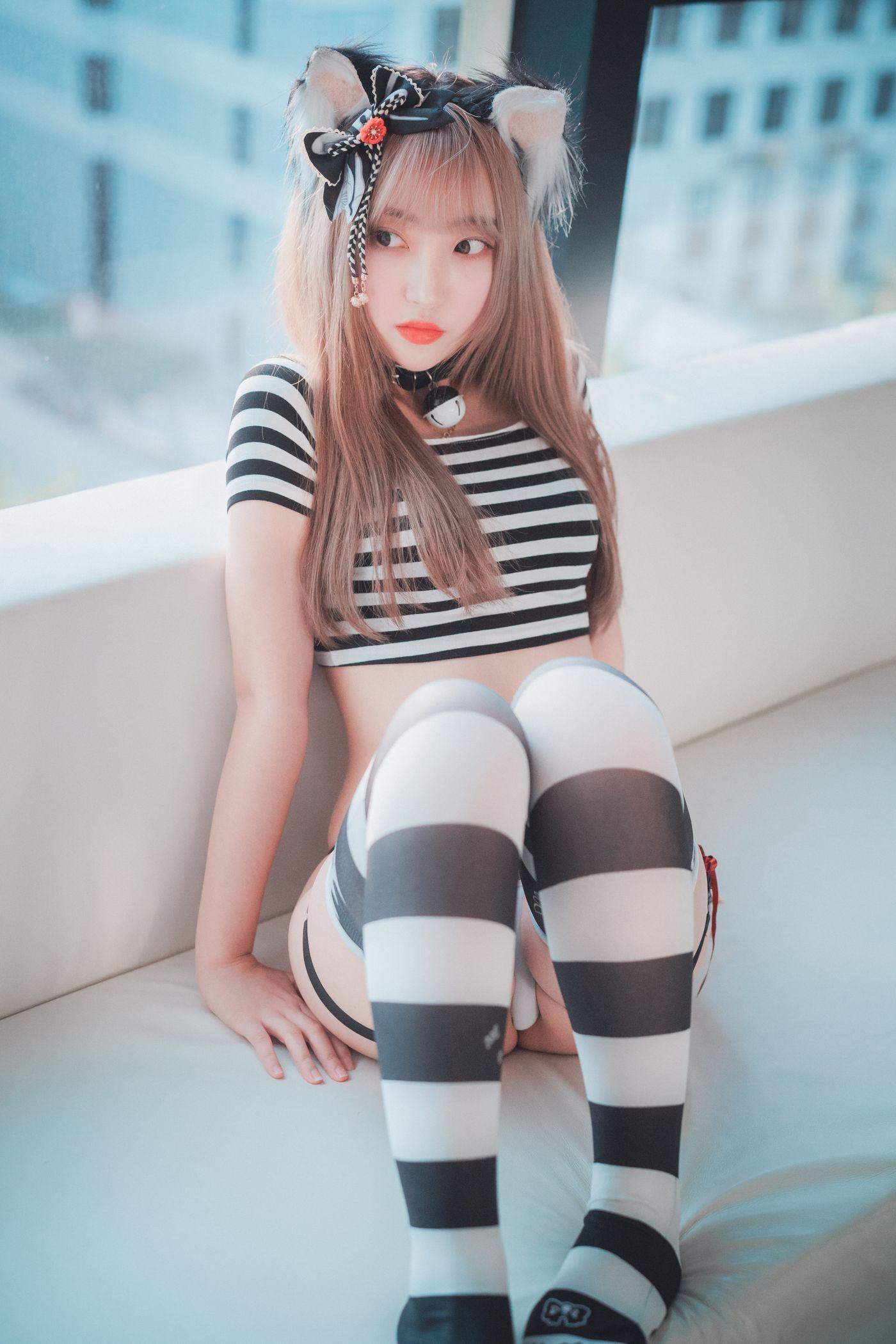 HaNari (하나리) DJAWA Catgirl in Stripes [91P]插图8