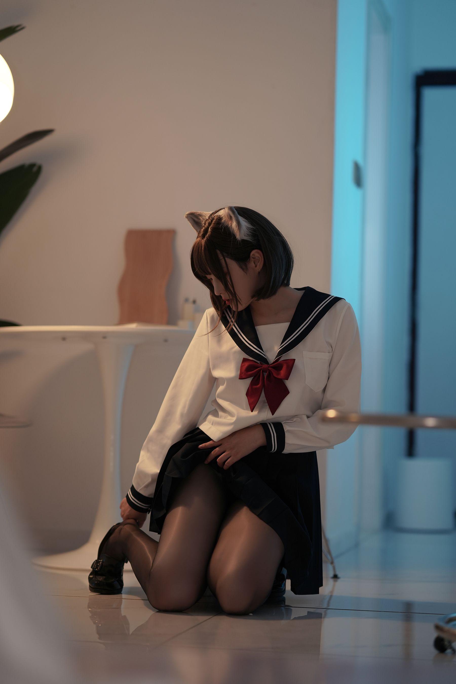 Natsuko夏夏子 NO.002 JK大尾巴猫[50P]插图2