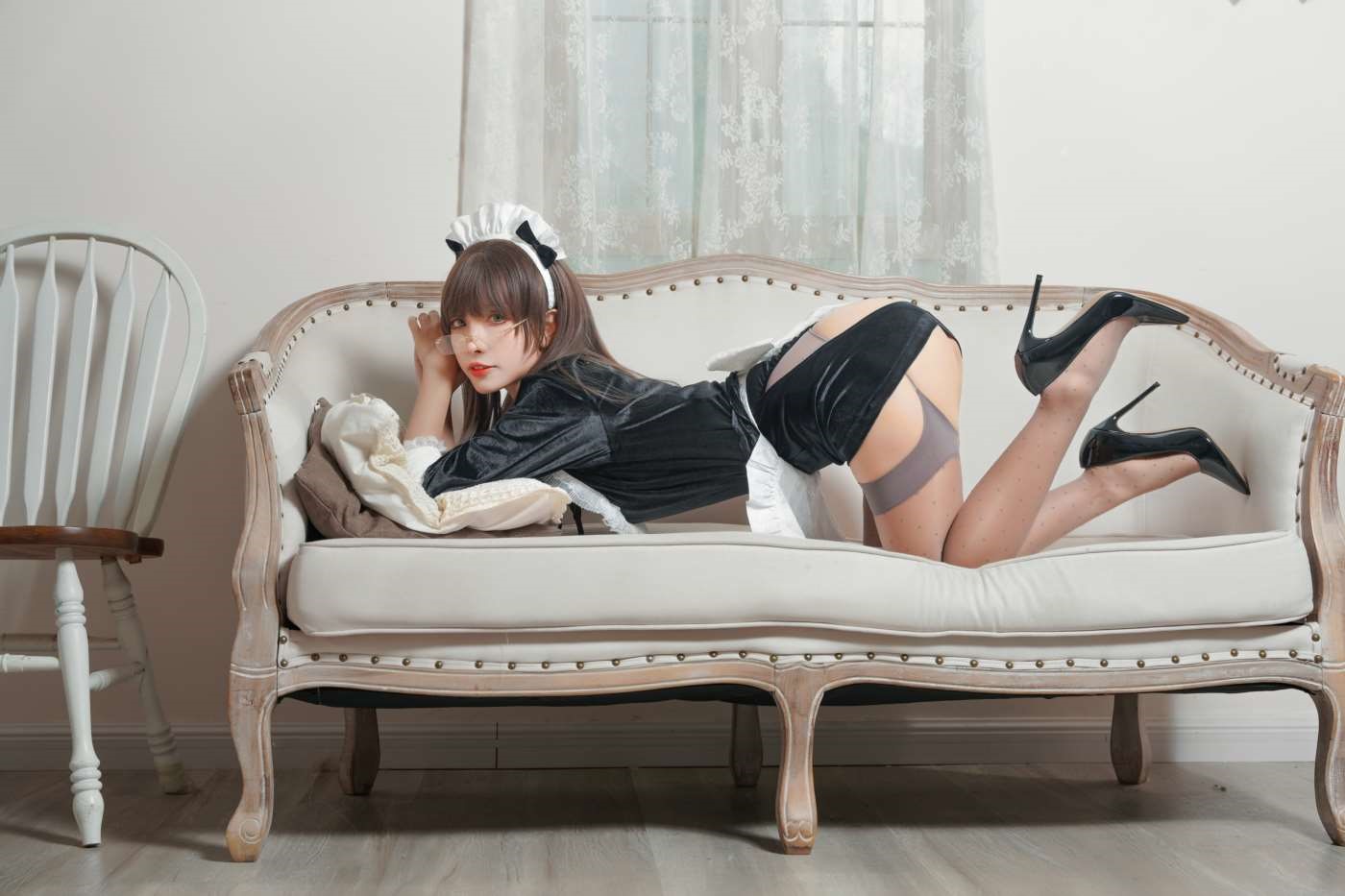 Neko-薇薇 NO.006 黑色丝绒女仆 [39P]插图9