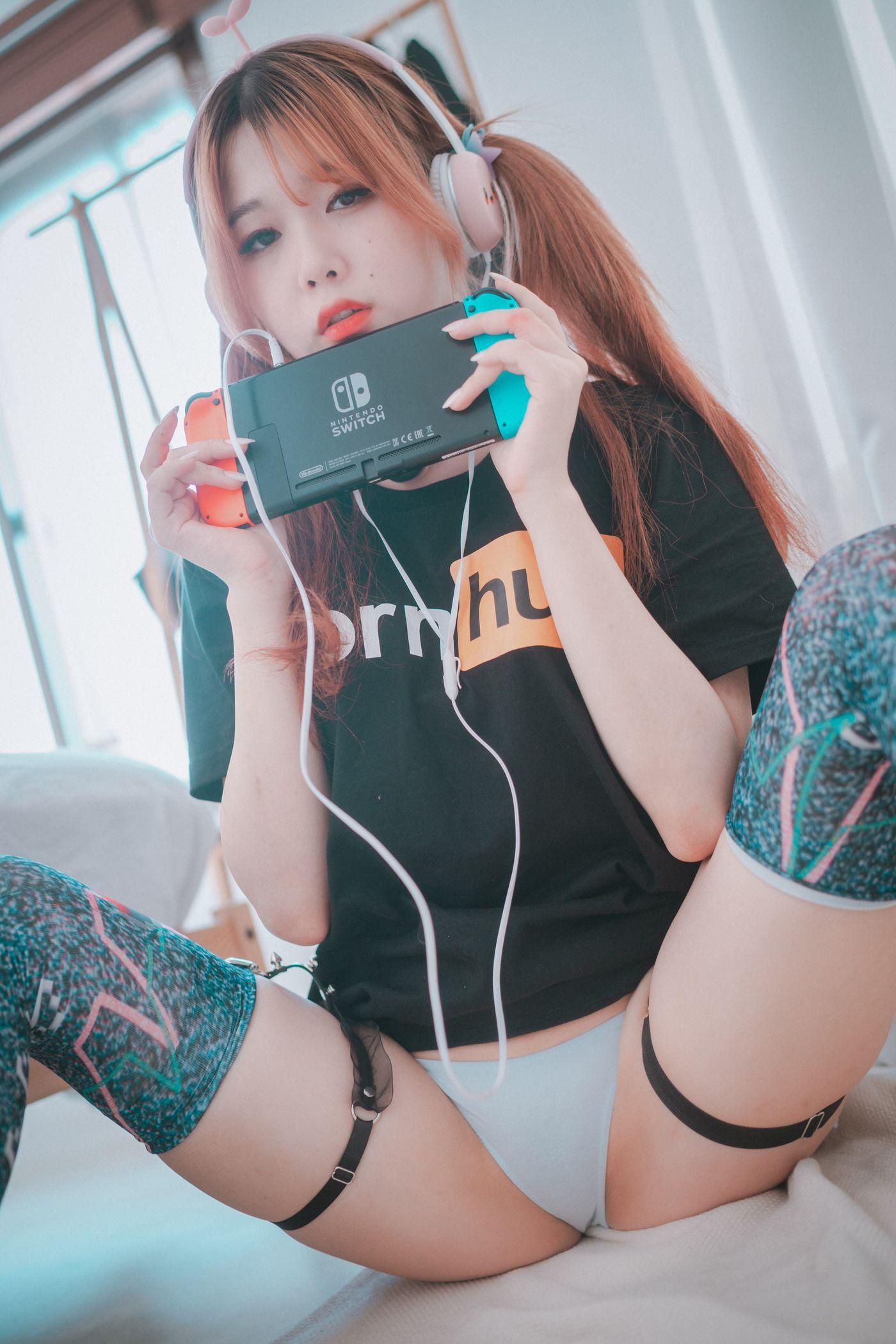 Zia (지아)  NO.020 DJAWA Photo Porn Hub Girl (Black ver) [53P]插图4