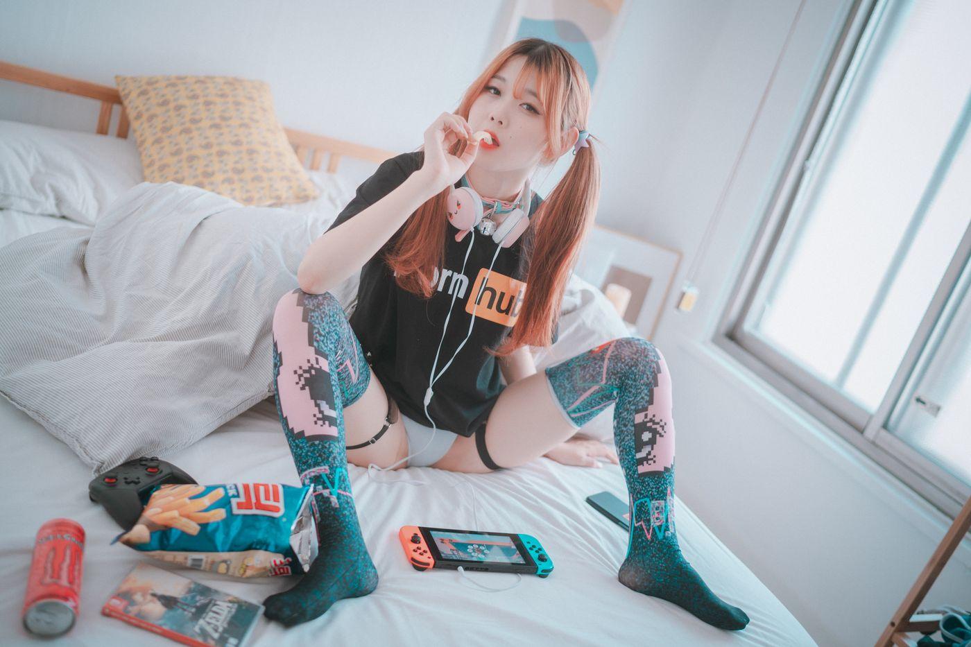 Zia (지아)  NO.020 DJAWA Photo Porn Hub Girl (Black ver) [53P]插图3