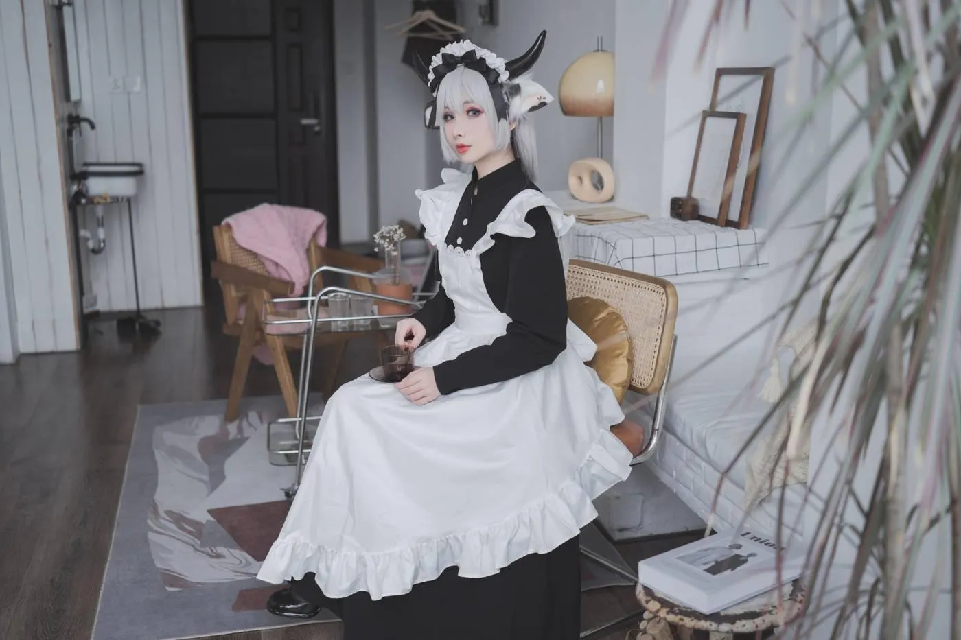 rioko凉凉子 NO.063 贴心的牛奶女仆[45P]插图2