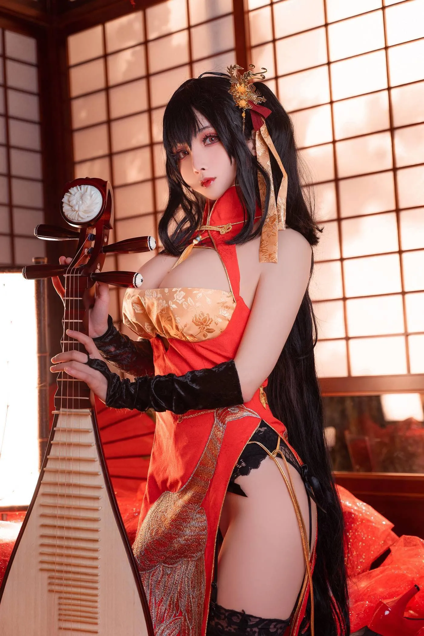 rioko凉凉子 NO.033 大凤旗袍 [20P]插图4