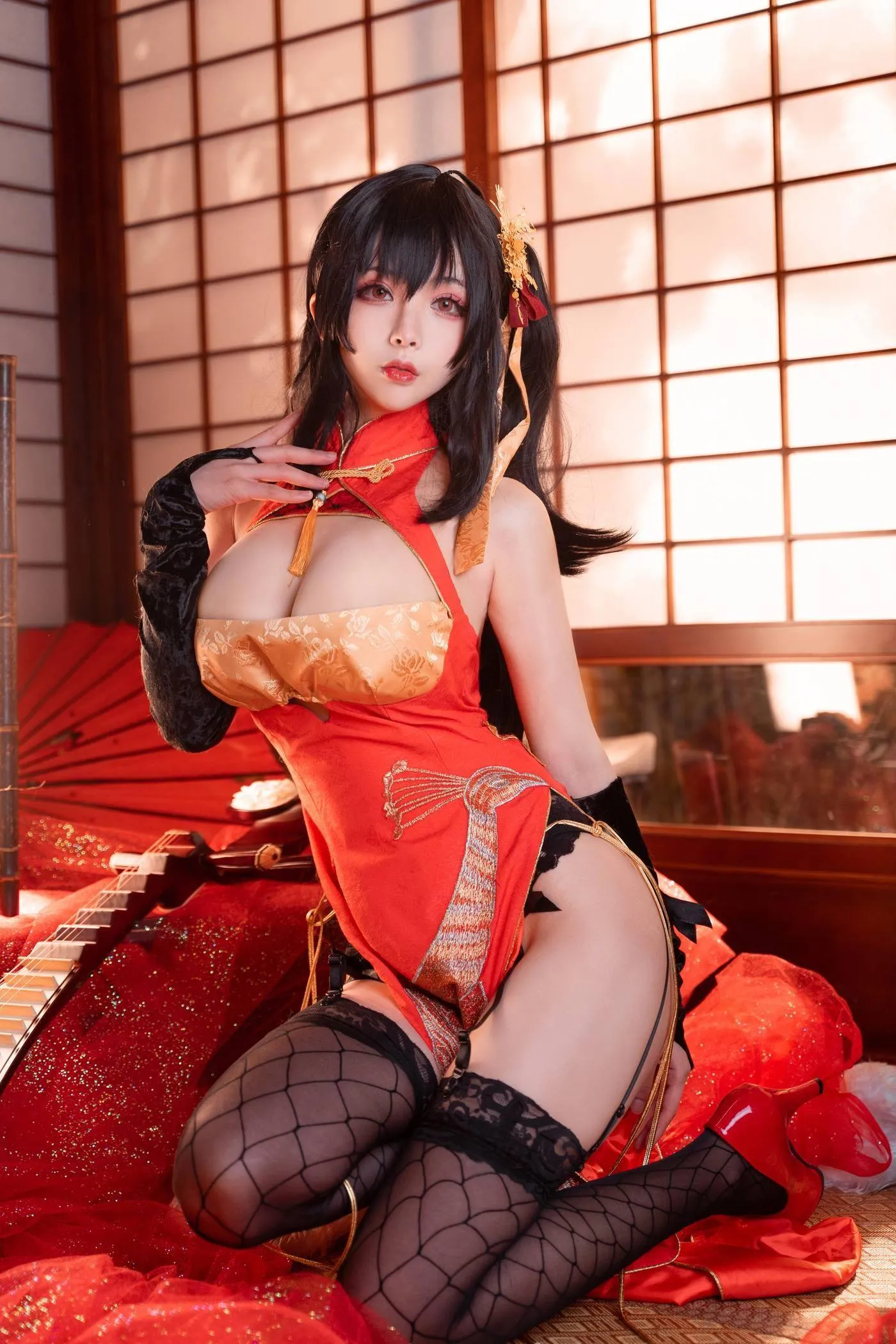 rioko凉凉子 NO.033 大凤旗袍 [20P]插图5