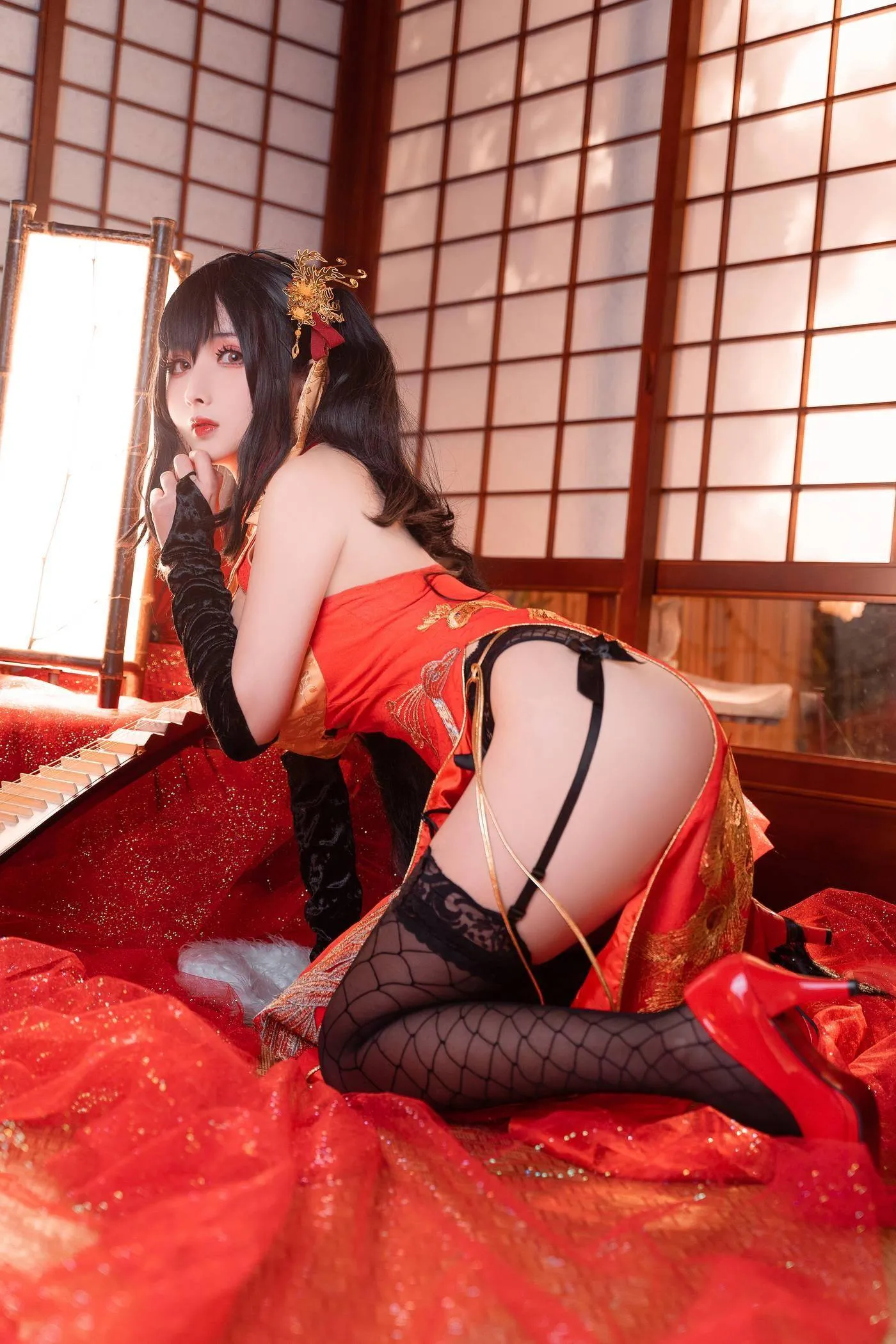 rioko凉凉子 NO.033 大凤旗袍 [20P]插图7