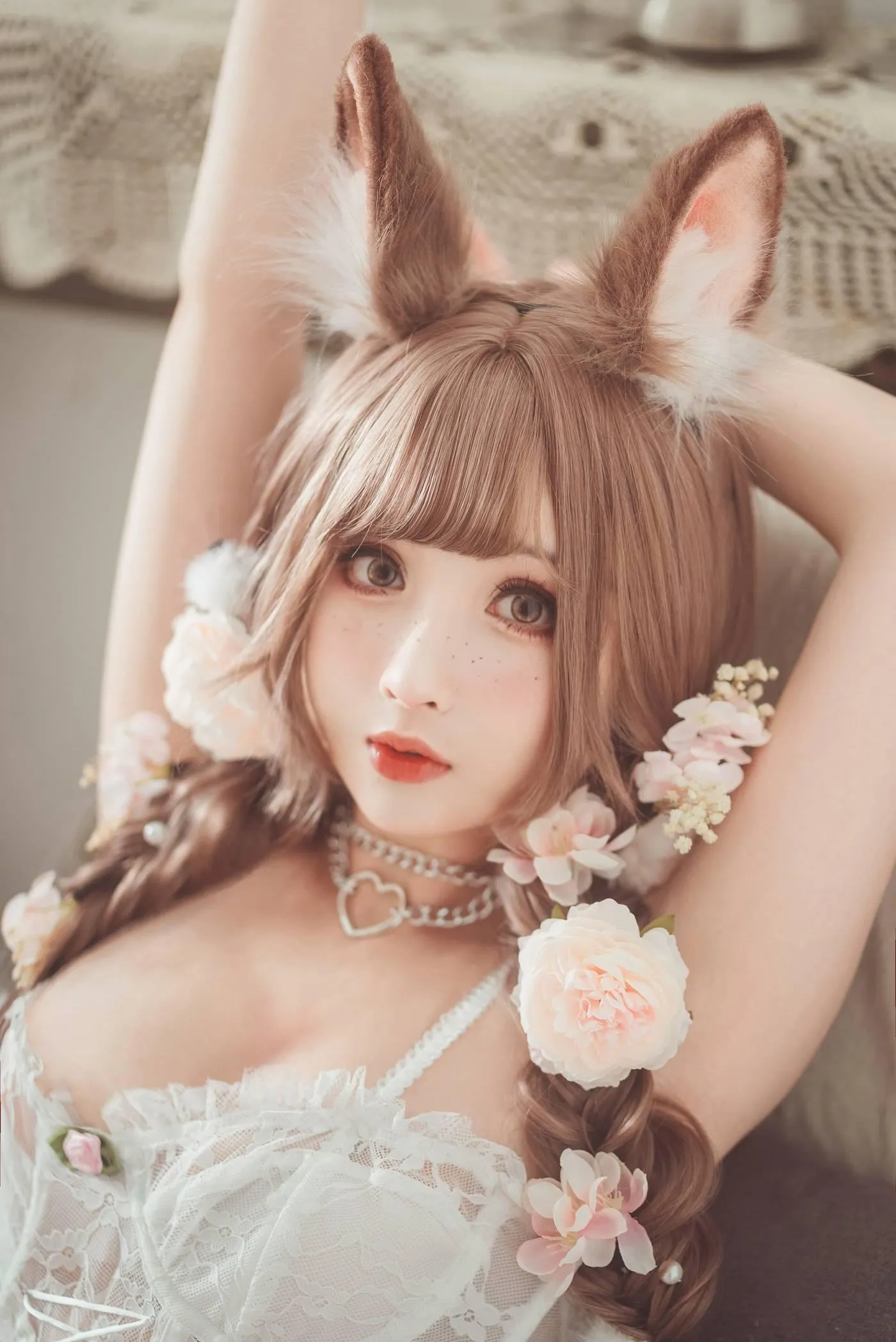 rioko凉凉子 NO.067 花涧兔[35P]插图3