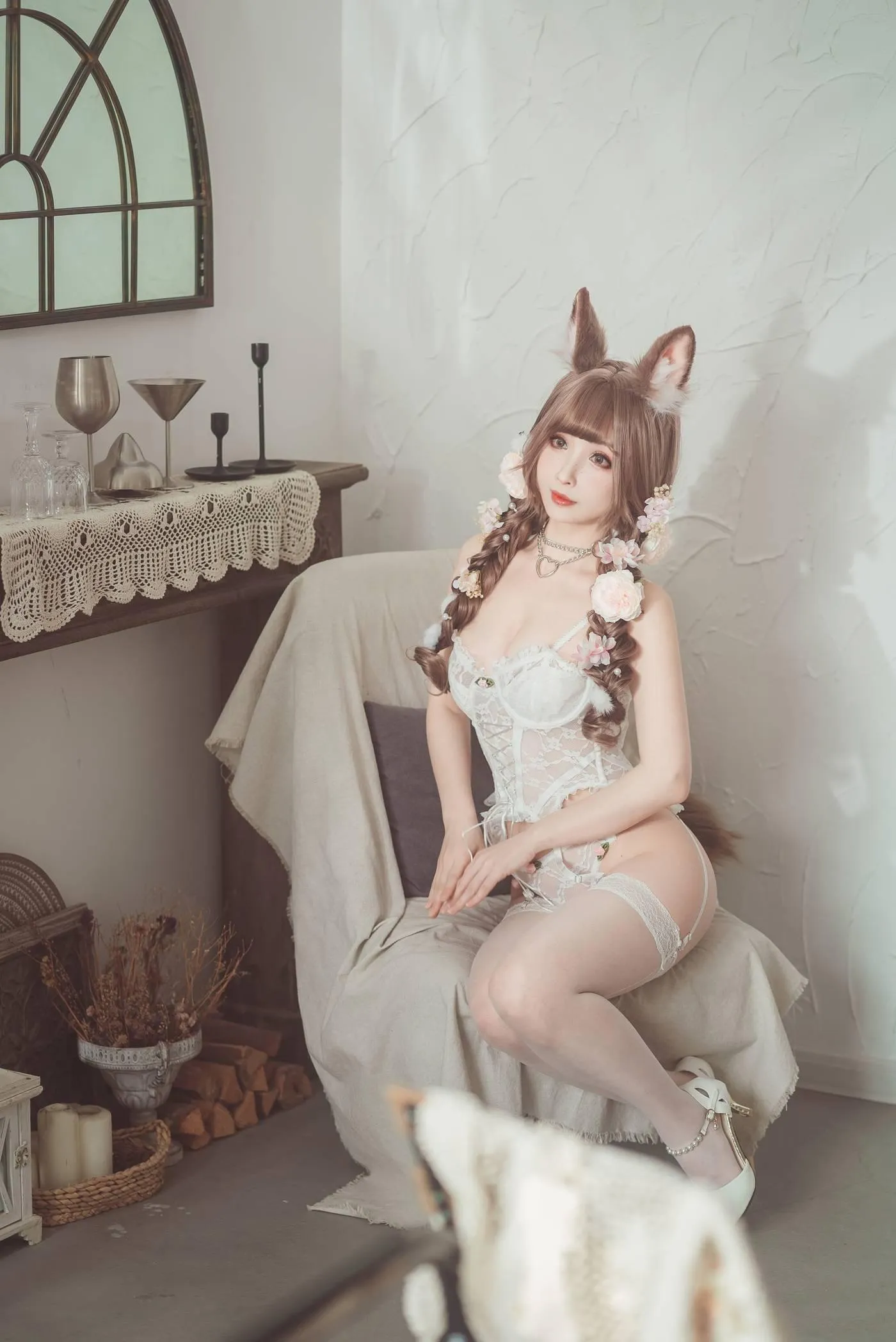 rioko凉凉子 NO.067 花涧兔[35P]插图5