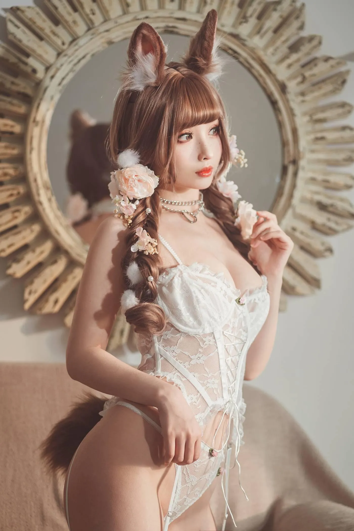 rioko凉凉子 NO.067 花涧兔[35P]插图1