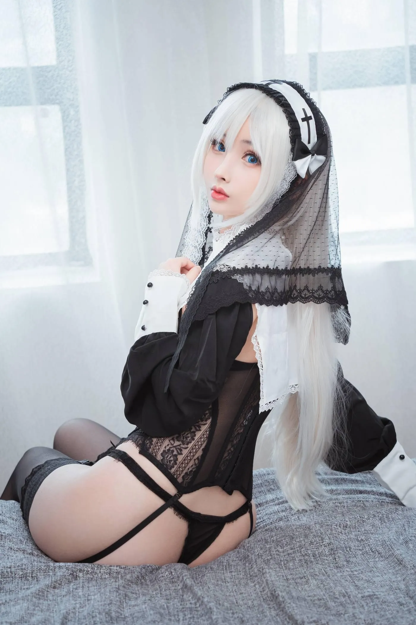rioko凉凉子 NO.058 兼职是修女的兔子小姐[30P]插图7