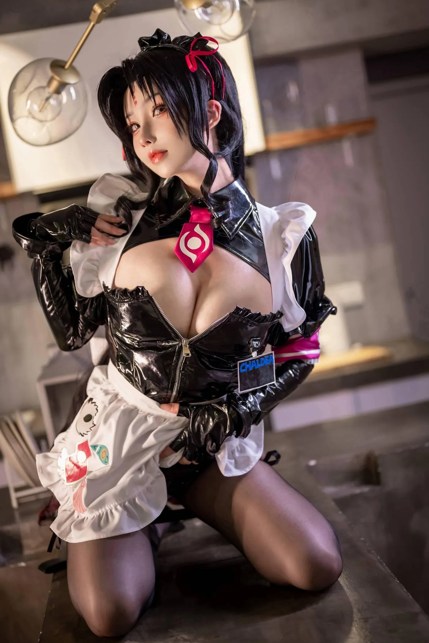rioko凉凉子 NO.102 杀生院膝皮女仆 [35P]插图5