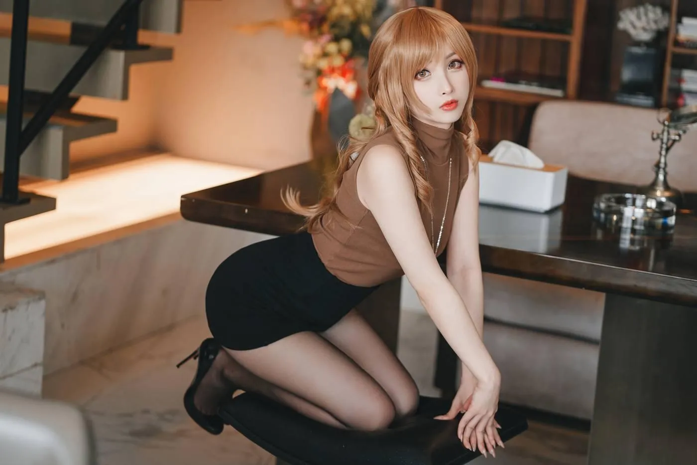 rioko凉凉子 NO.098 人妻的一天-公司篇 [30P]插图9
