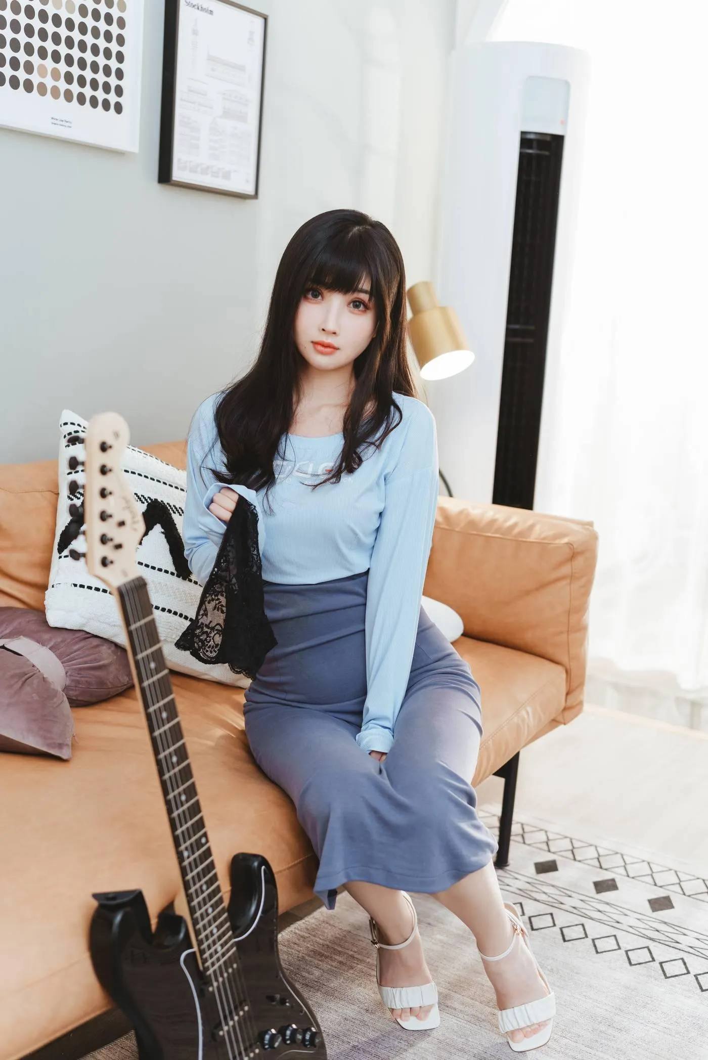 rioko凉凉子 NO.073 吉他妹妹系带裙-正片[35P]插图