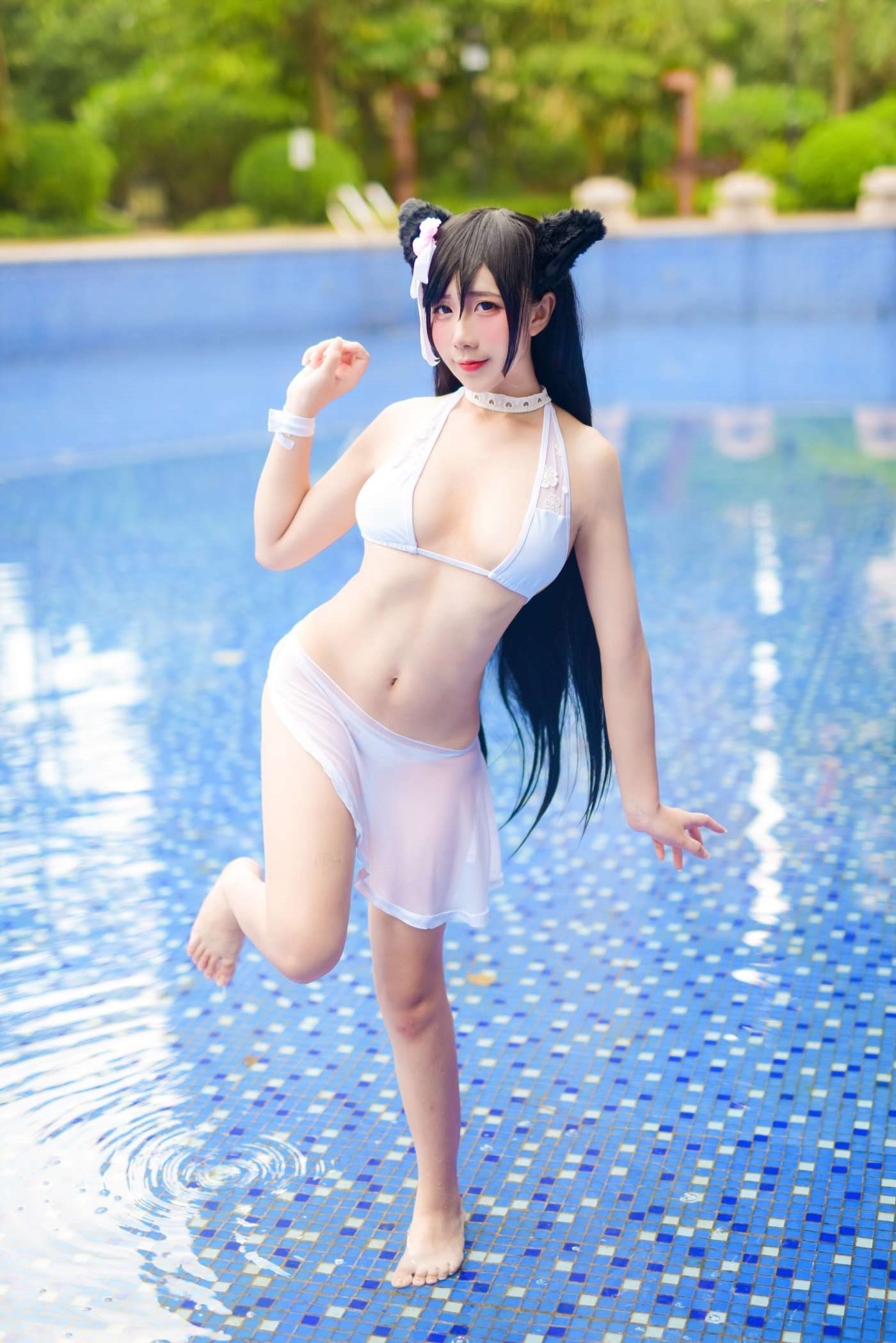 九曲Jean  碧蓝航线 泳装 [17P]插图1