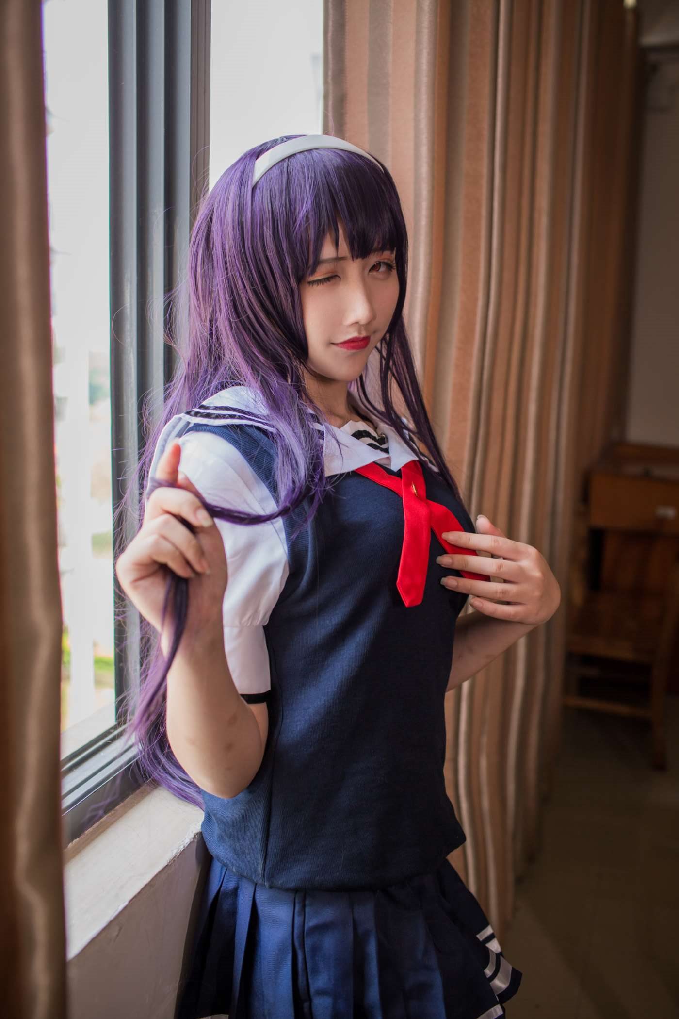 九曲Jean  霞之丘诗羽夏季校服 [40P]插图6