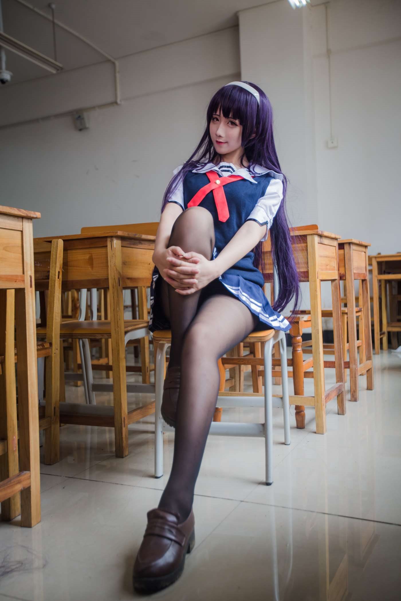 九曲Jean  霞之丘诗羽夏季校服 [40P]插图5