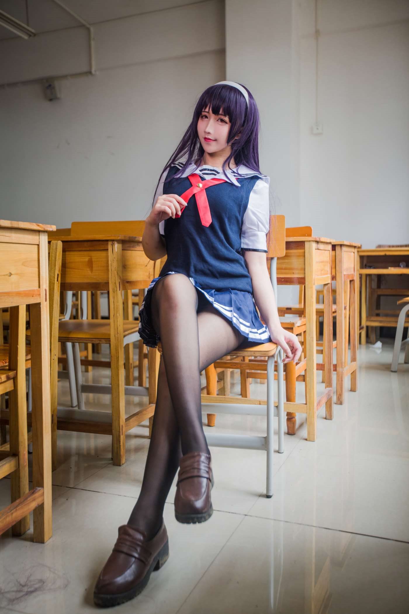 九曲Jean  霞之丘诗羽夏季校服 [40P]插图6