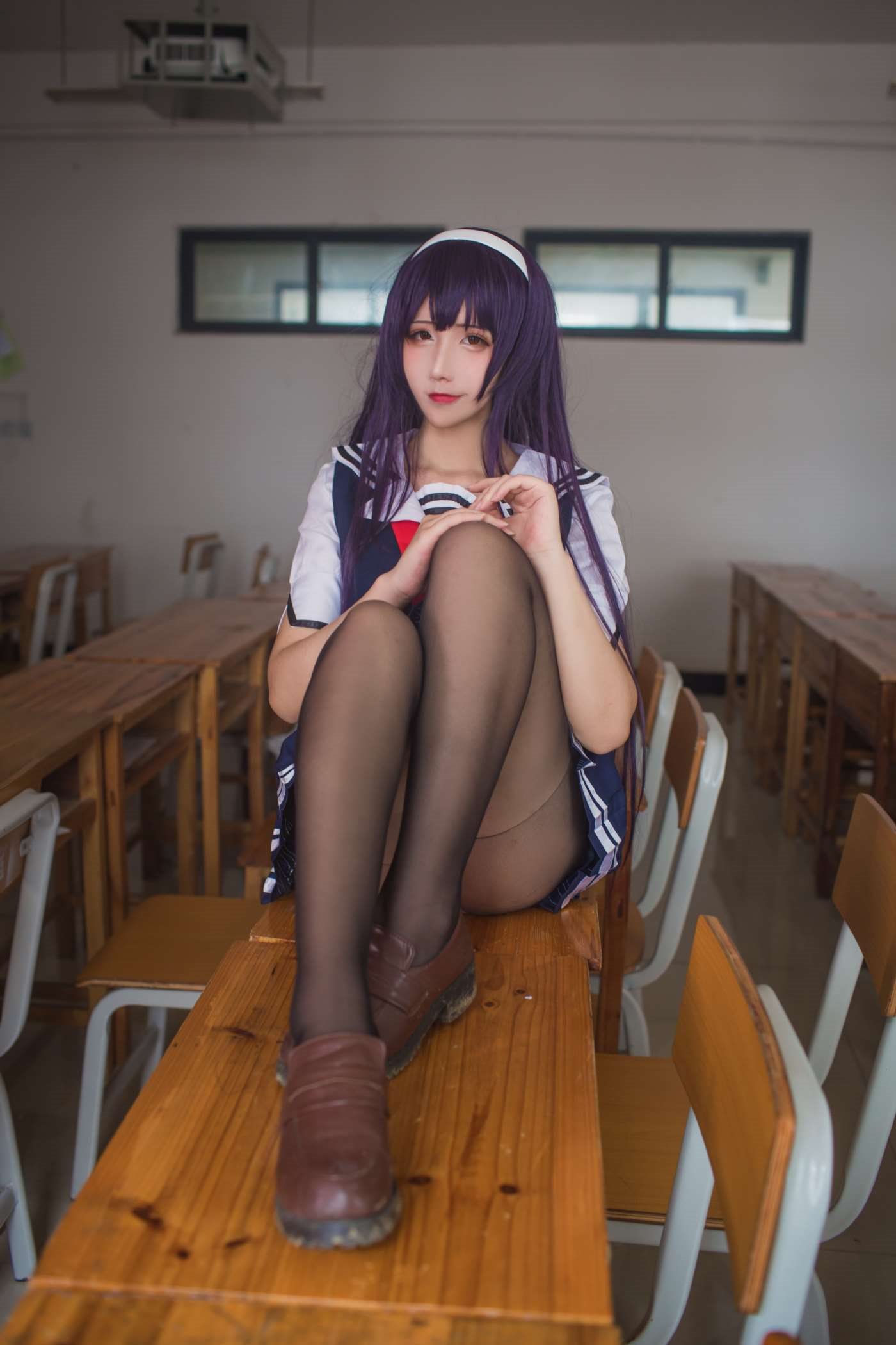 九曲Jean  霞之丘诗羽夏季校服 [40P]插图9