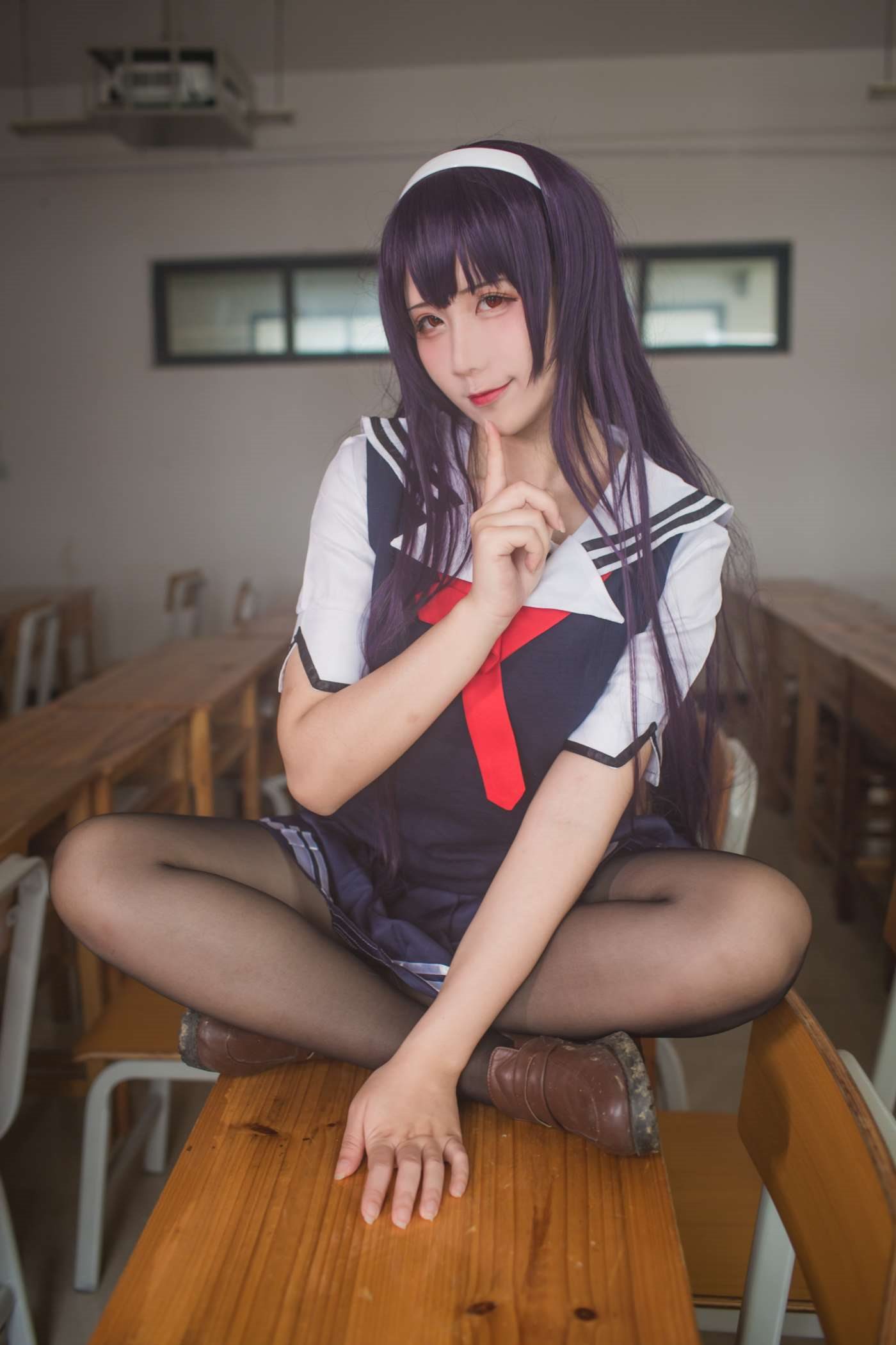 九曲Jean  霞之丘诗羽夏季校服 [40P]插图1