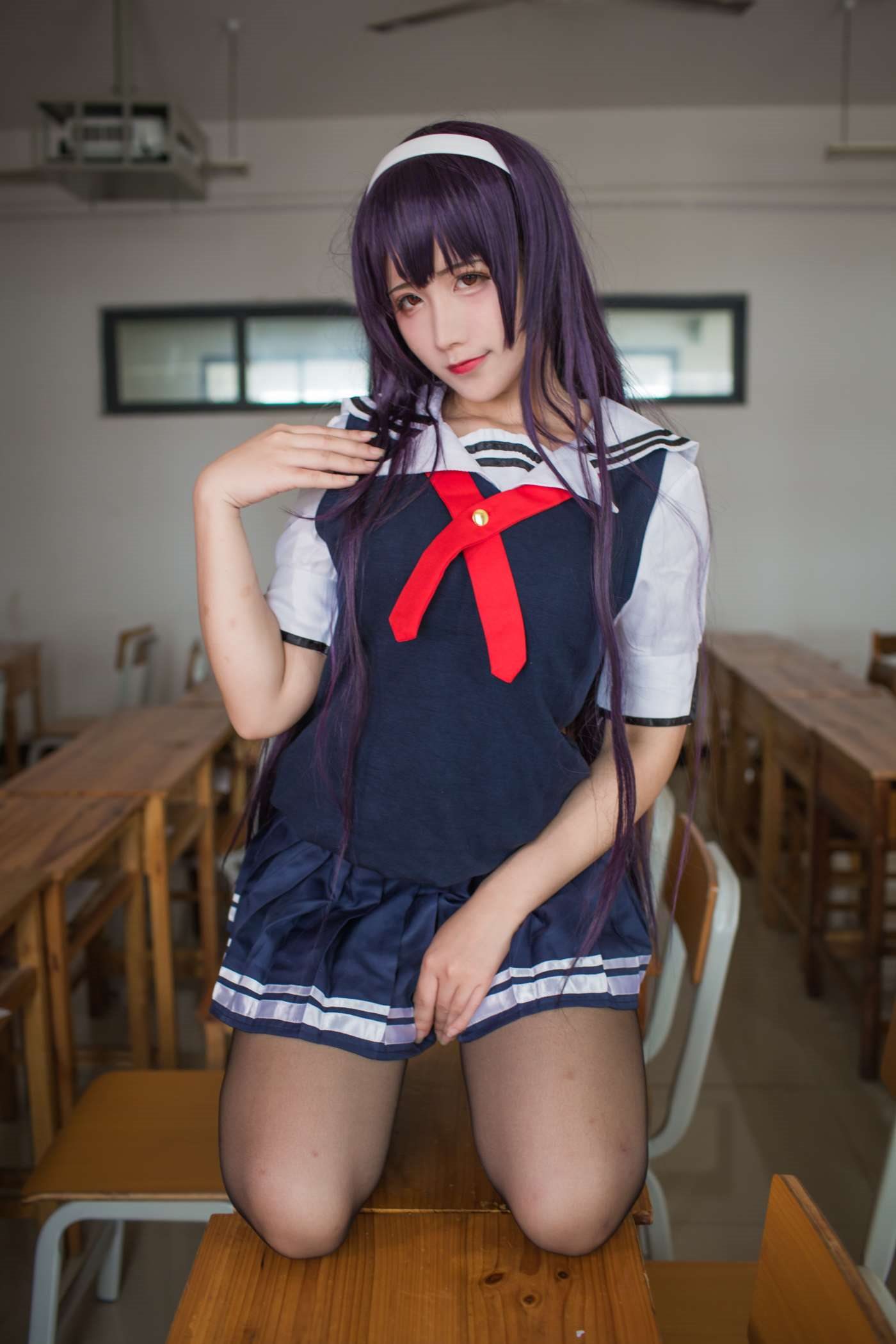 九曲Jean  霞之丘诗羽夏季校服 [40P]插图8