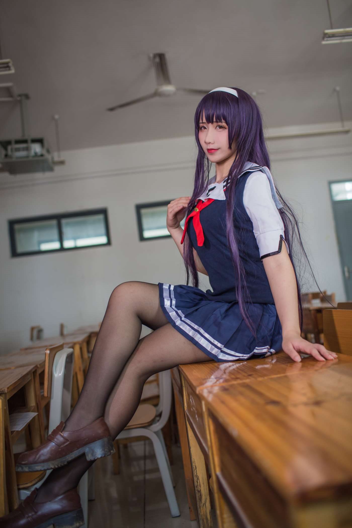 九曲Jean  霞之丘诗羽夏季校服 [40P]插图8