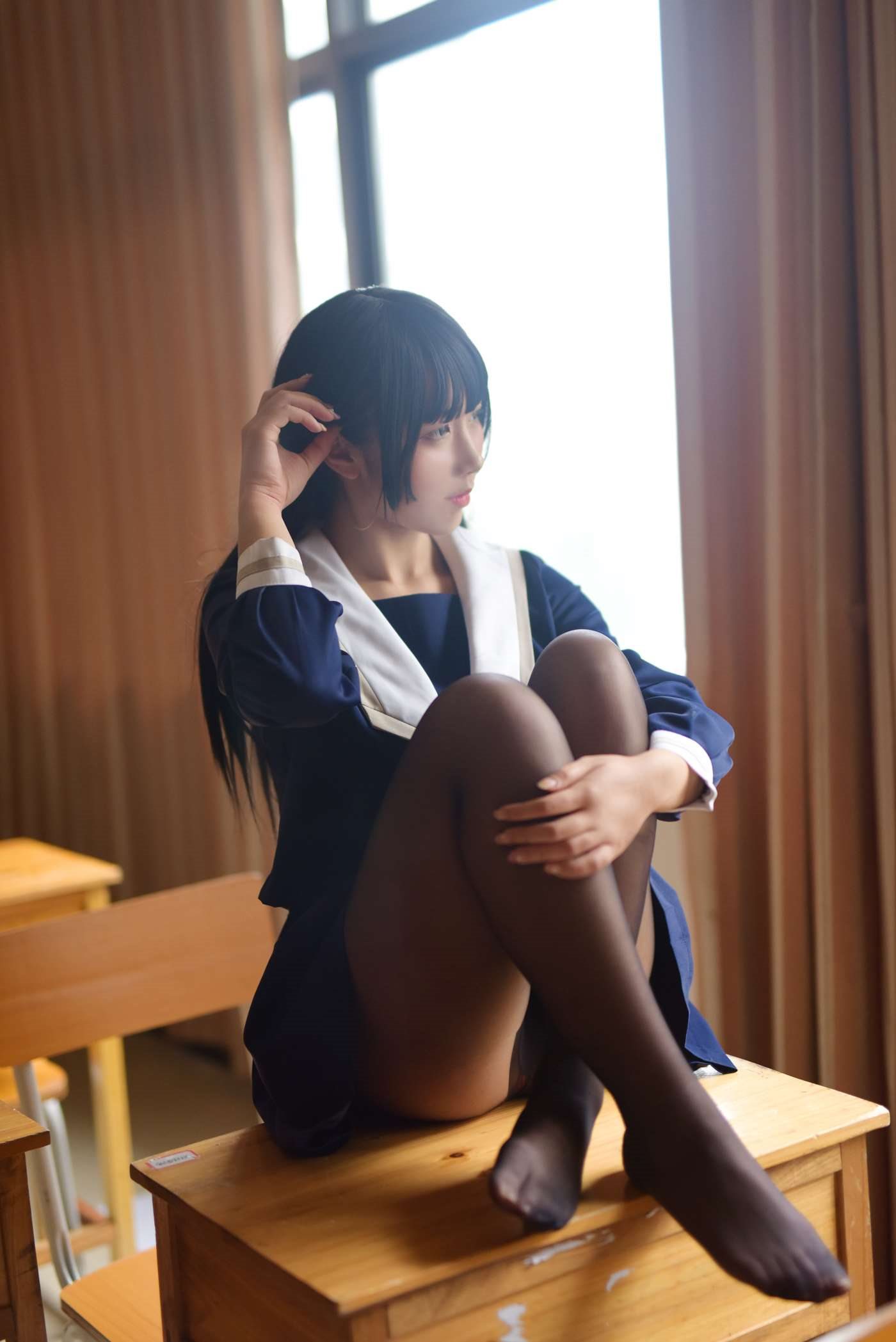 九曲Jean  JK露脐制服 [30P]插图