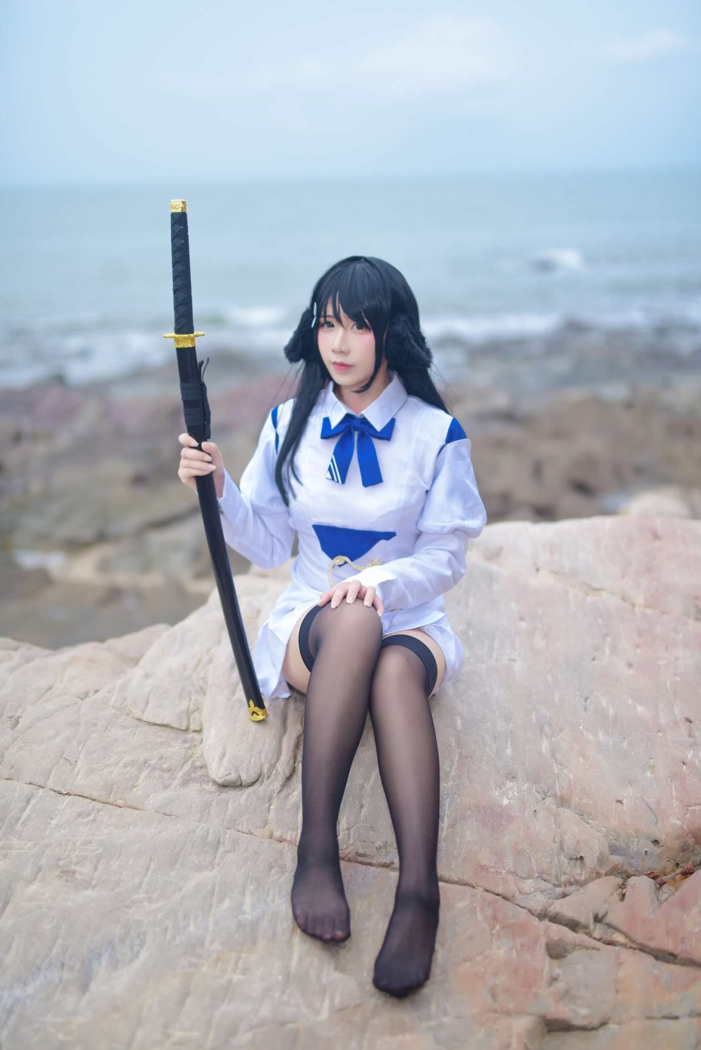 九曲Jean  碧蓝航线 海边 [18P]插图6