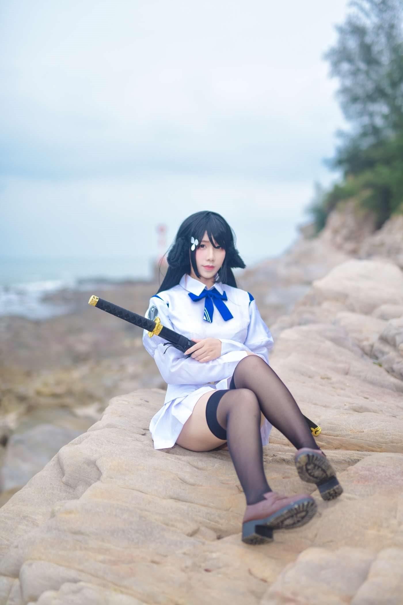 九曲Jean  碧蓝航线 海边 [18P]插图1