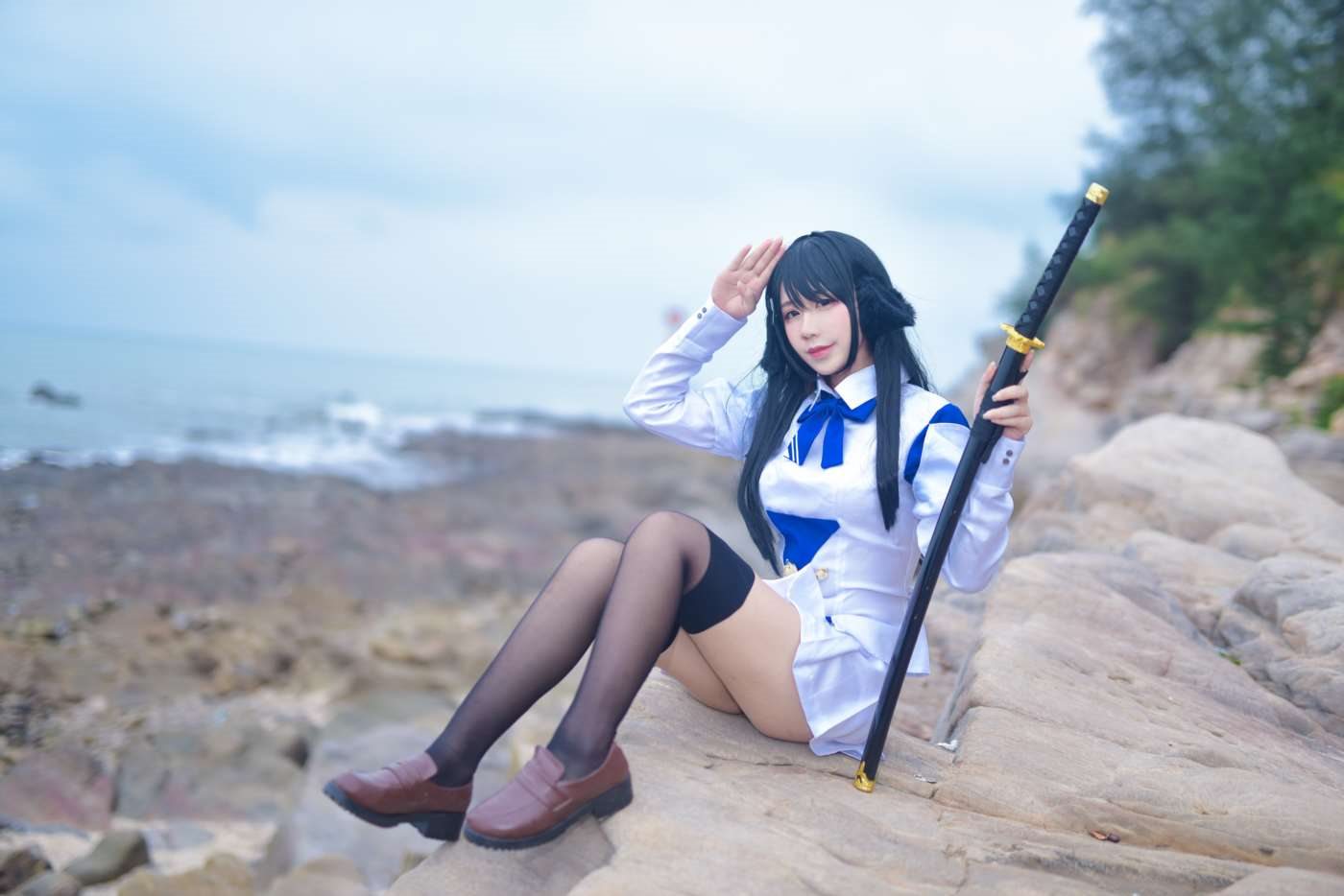 九曲Jean  碧蓝航线 海边 [18P]插图5