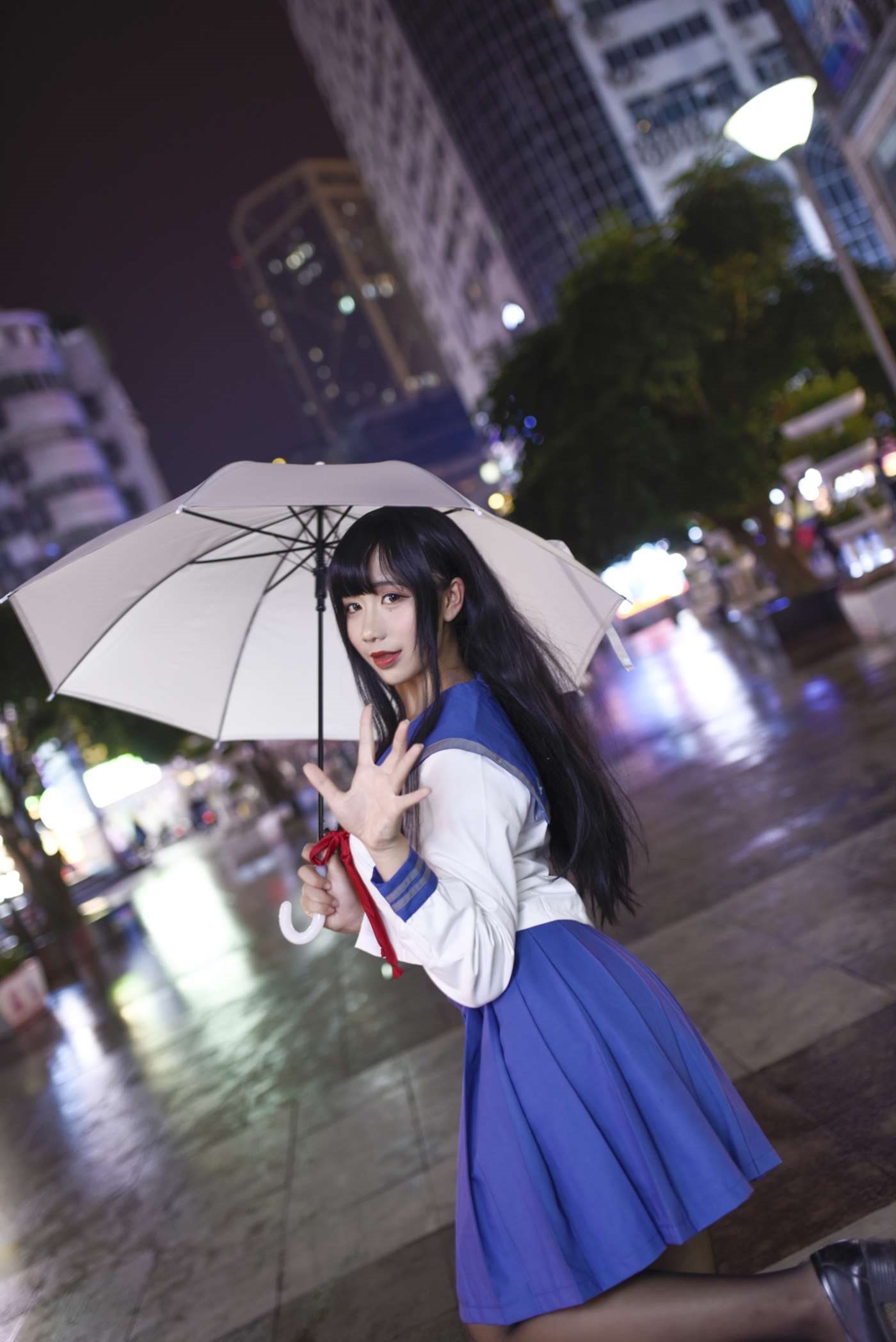 九曲Jean  雨天JK [21P]插图1