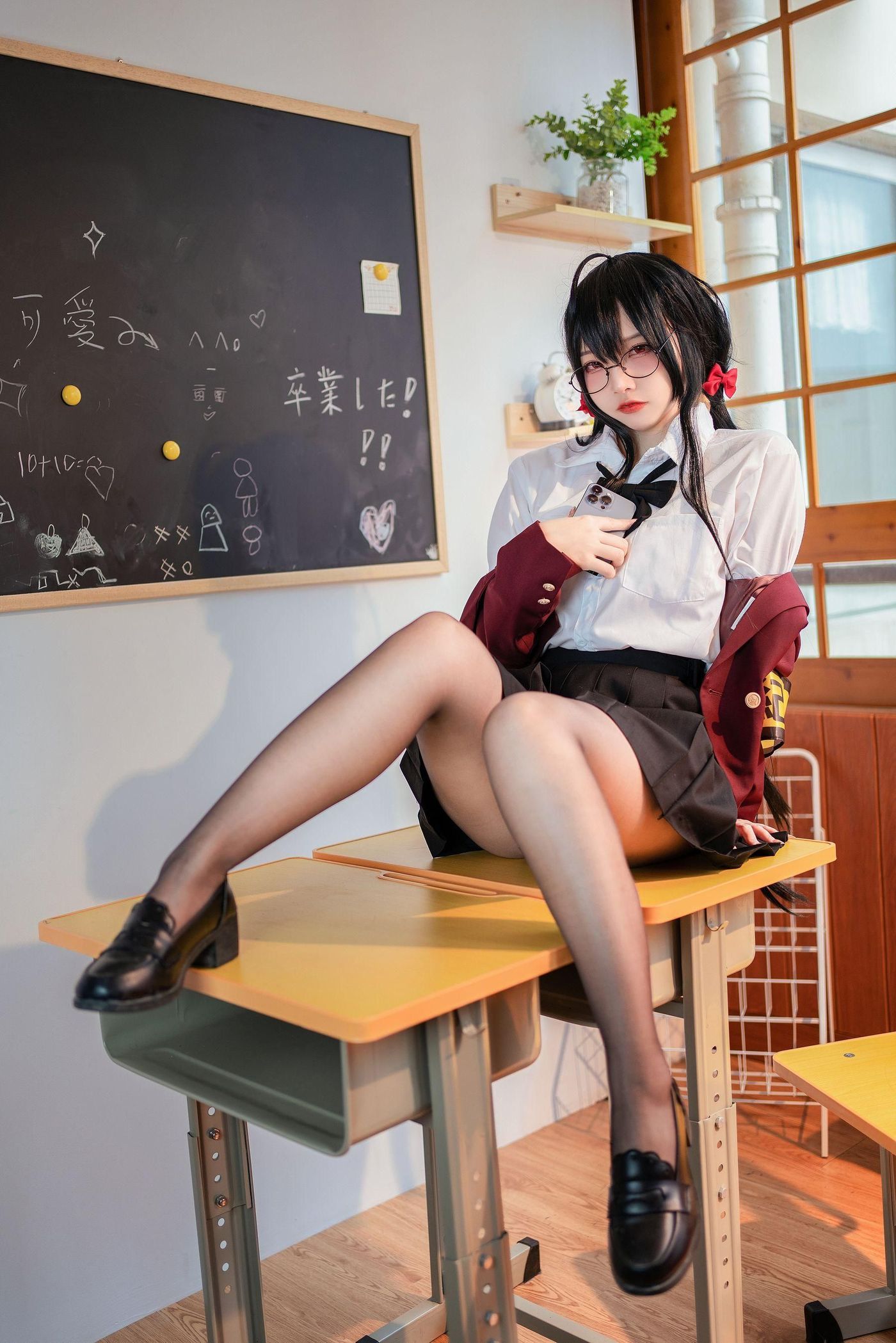 二佐Nisa NO.132 碧蓝大凤jk [21P]插图6