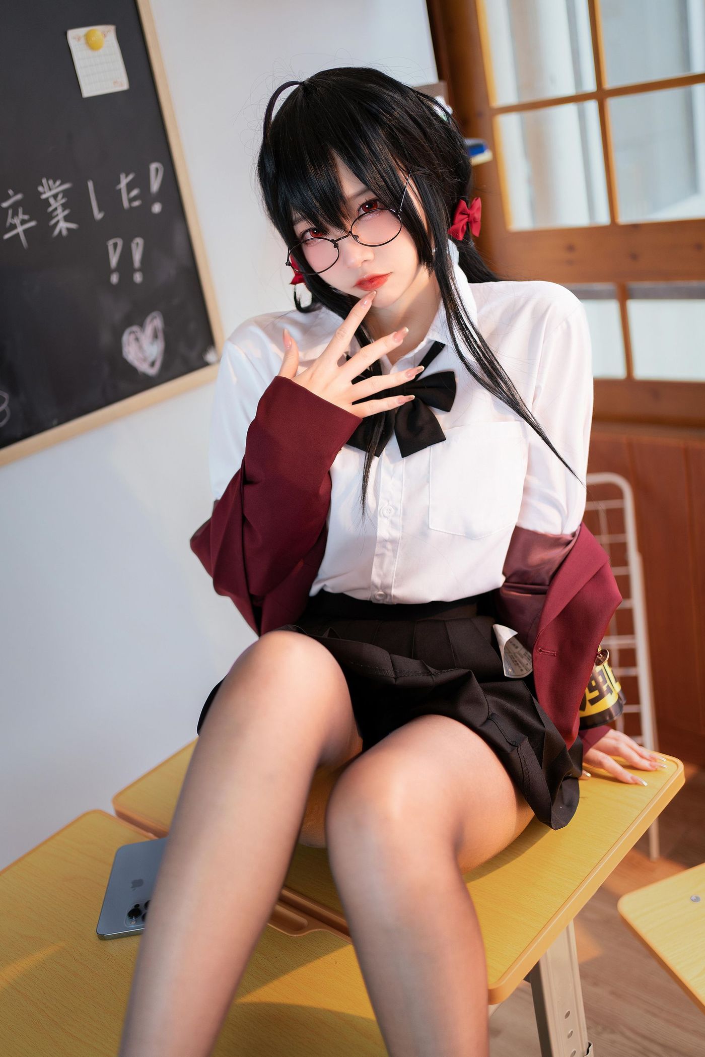 二佐Nisa NO.132 碧蓝大凤jk [21P]插图8