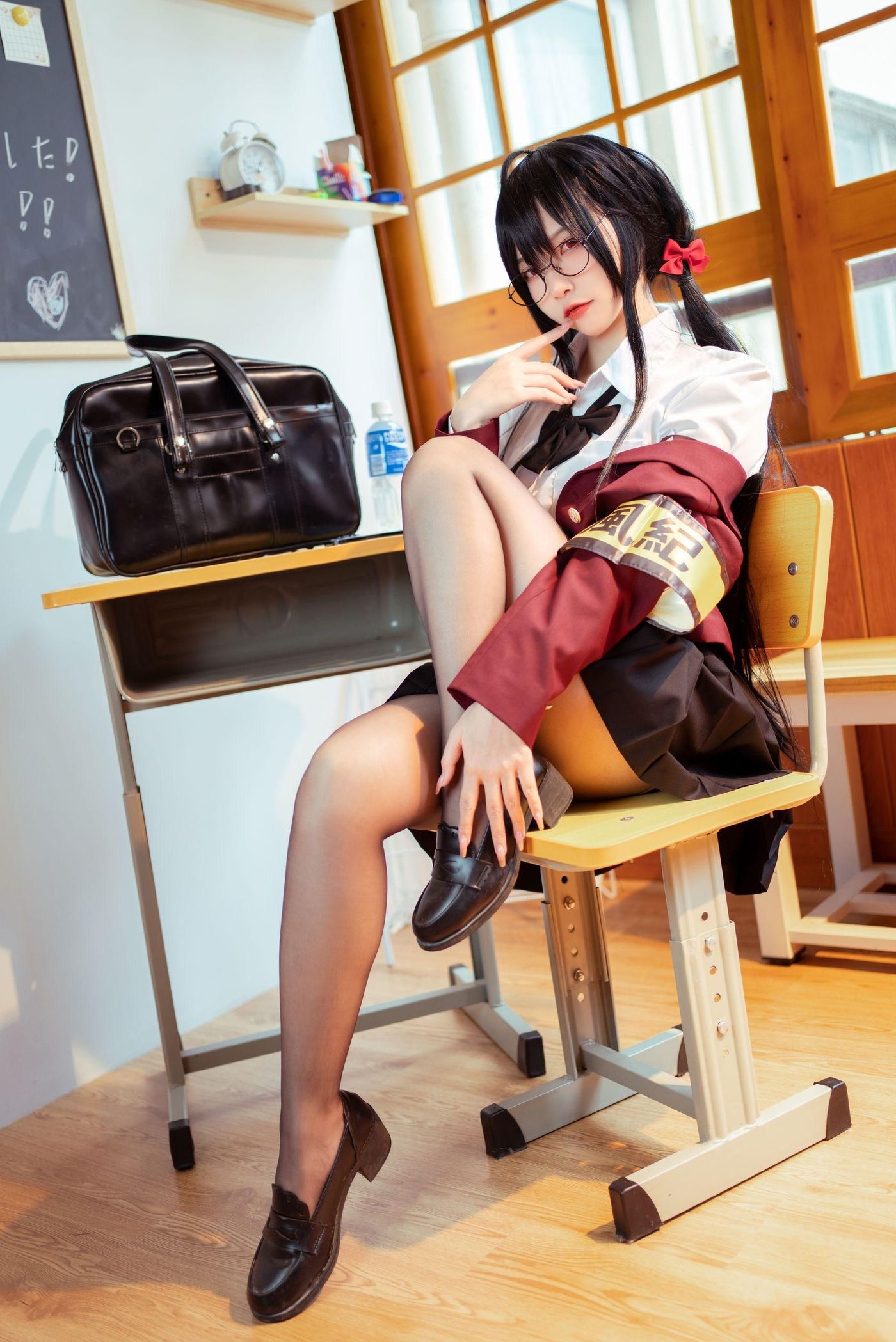 二佐Nisa NO.132 碧蓝大凤jk [21P]插图5