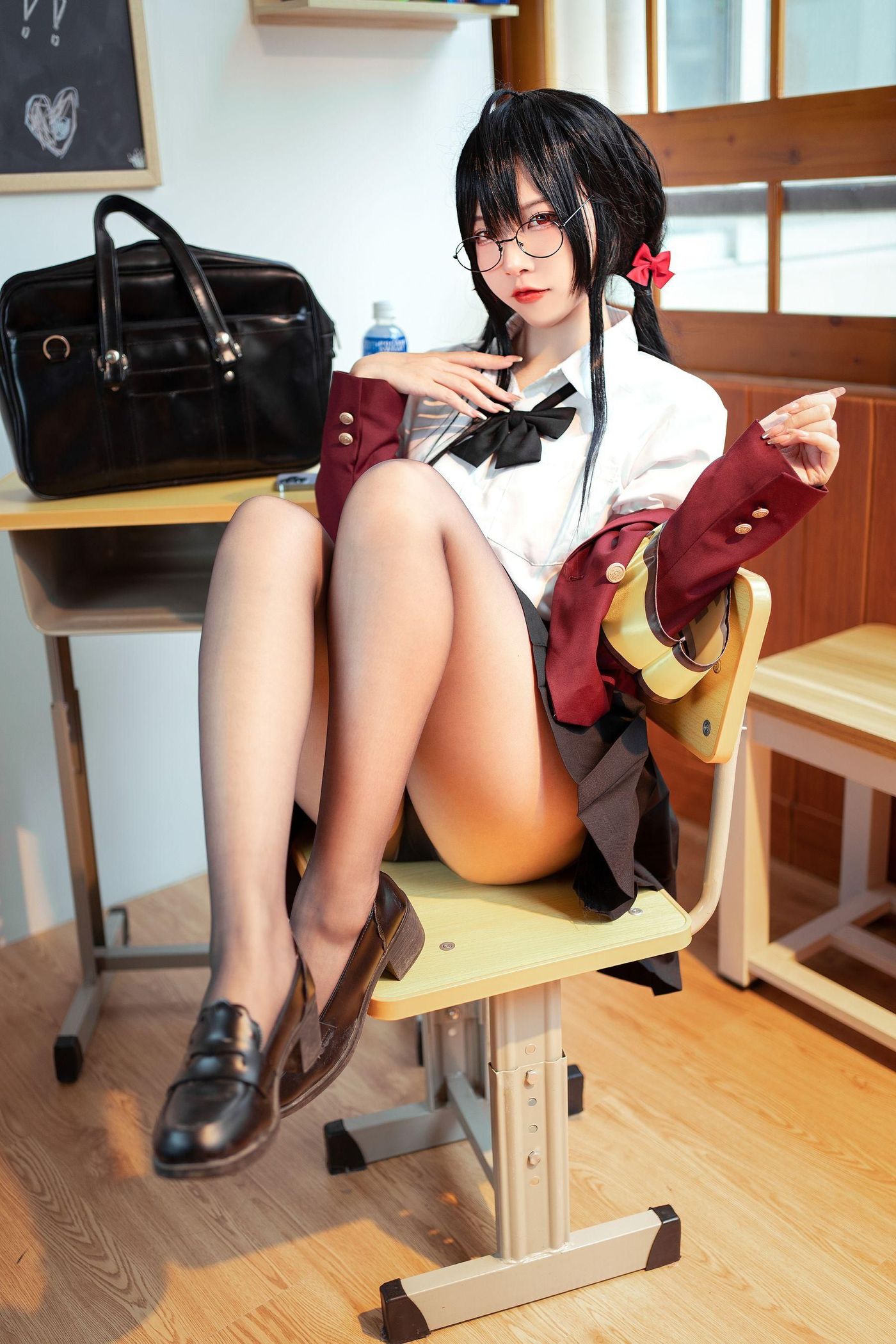 二佐Nisa NO.132 碧蓝大凤jk [21P]插图7