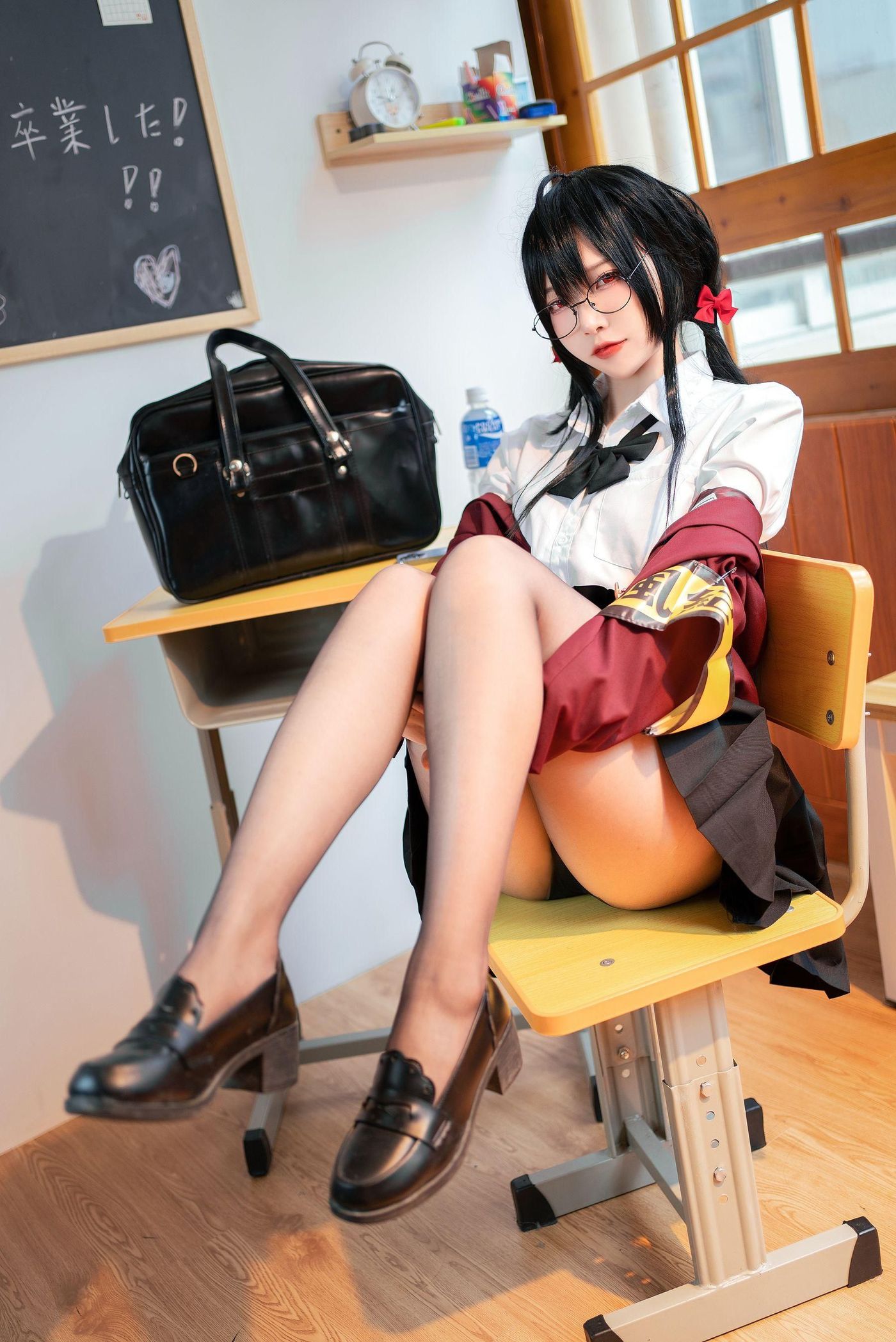 二佐Nisa NO.132 碧蓝大凤jk [21P]插图8
