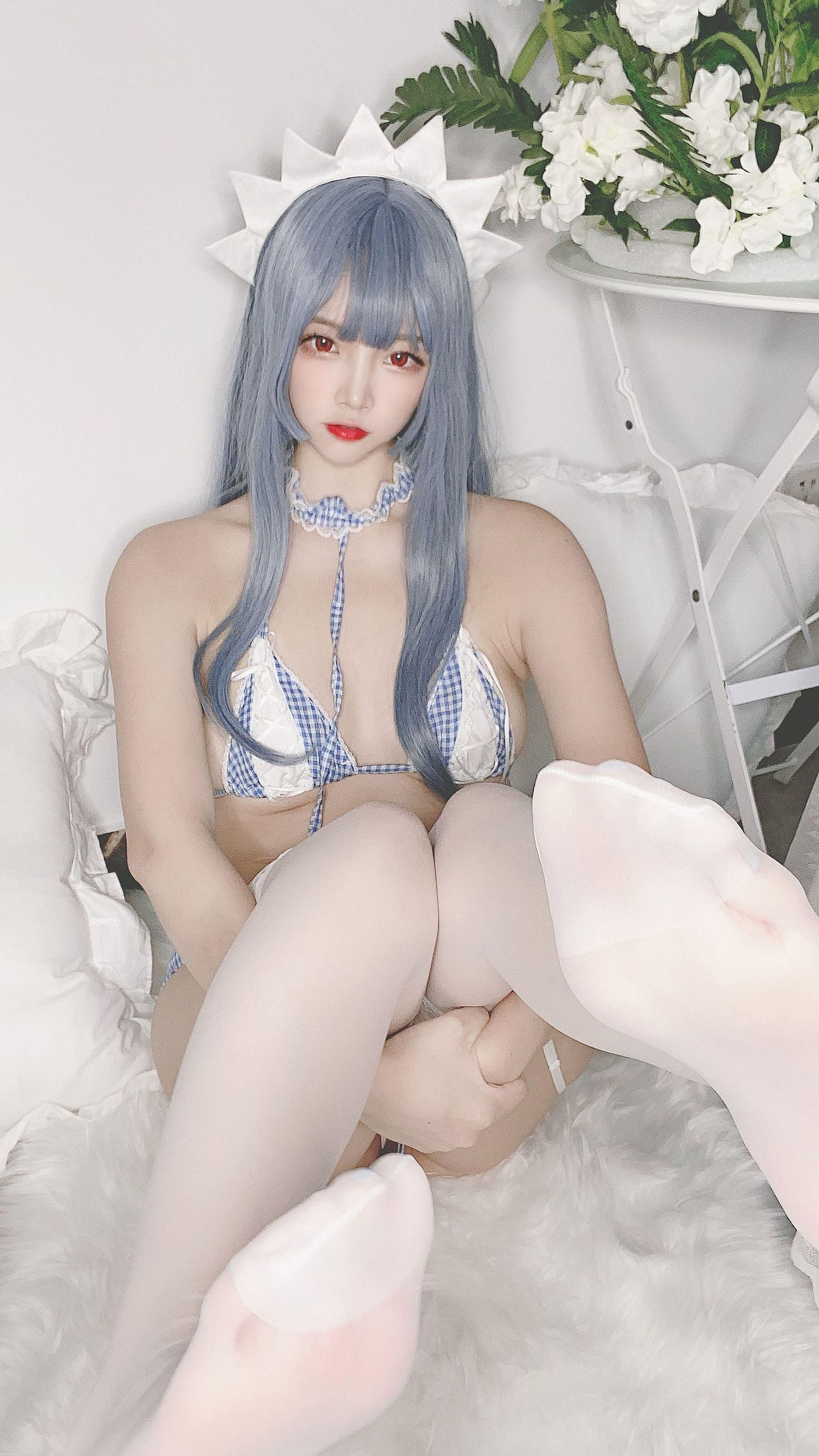 二佐Nisa NO.091 私房自拍蓝格比基尼女仆[48P]插图3