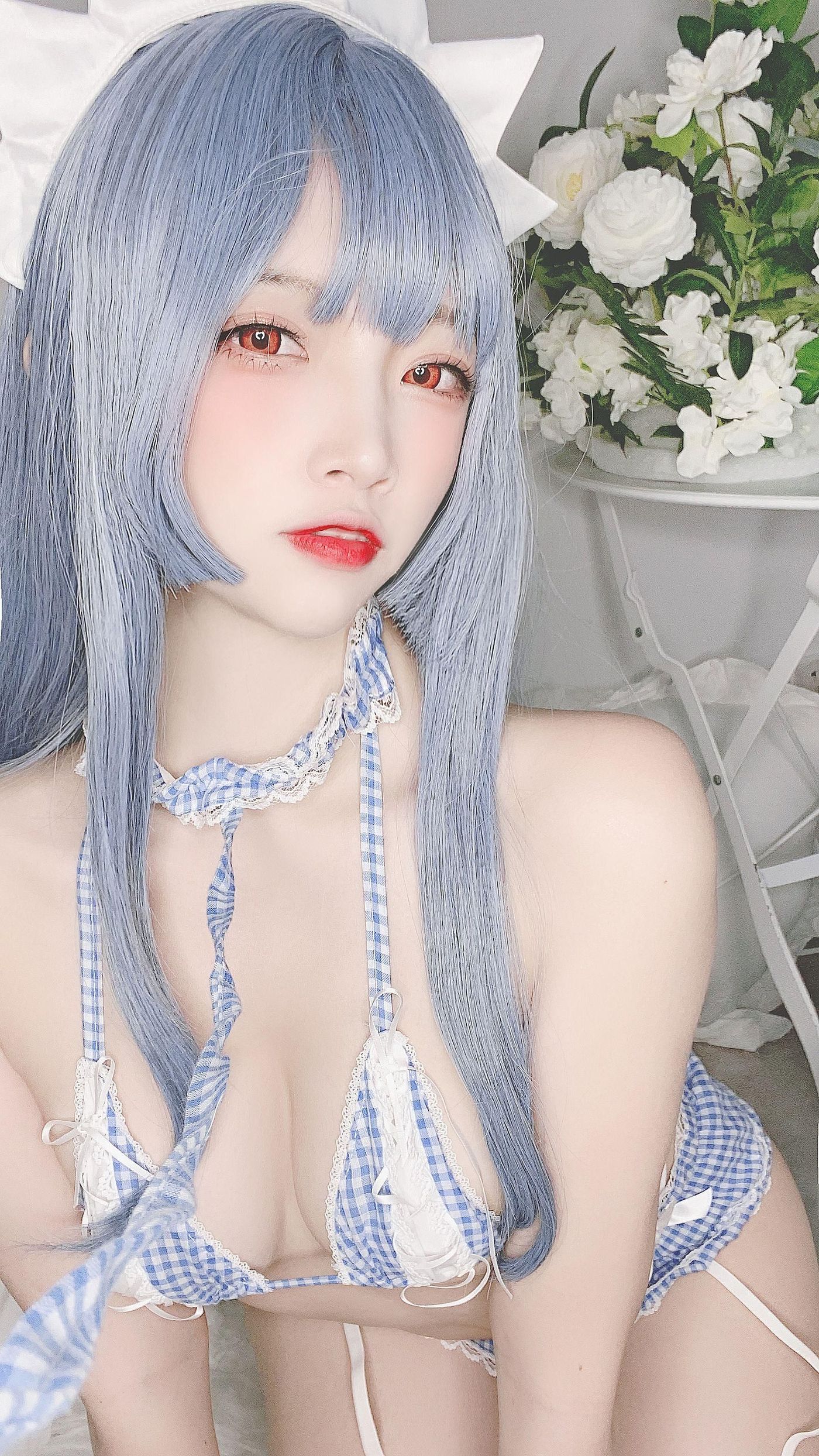 二佐Nisa NO.091 私房自拍蓝格比基尼女仆[48P]插图1