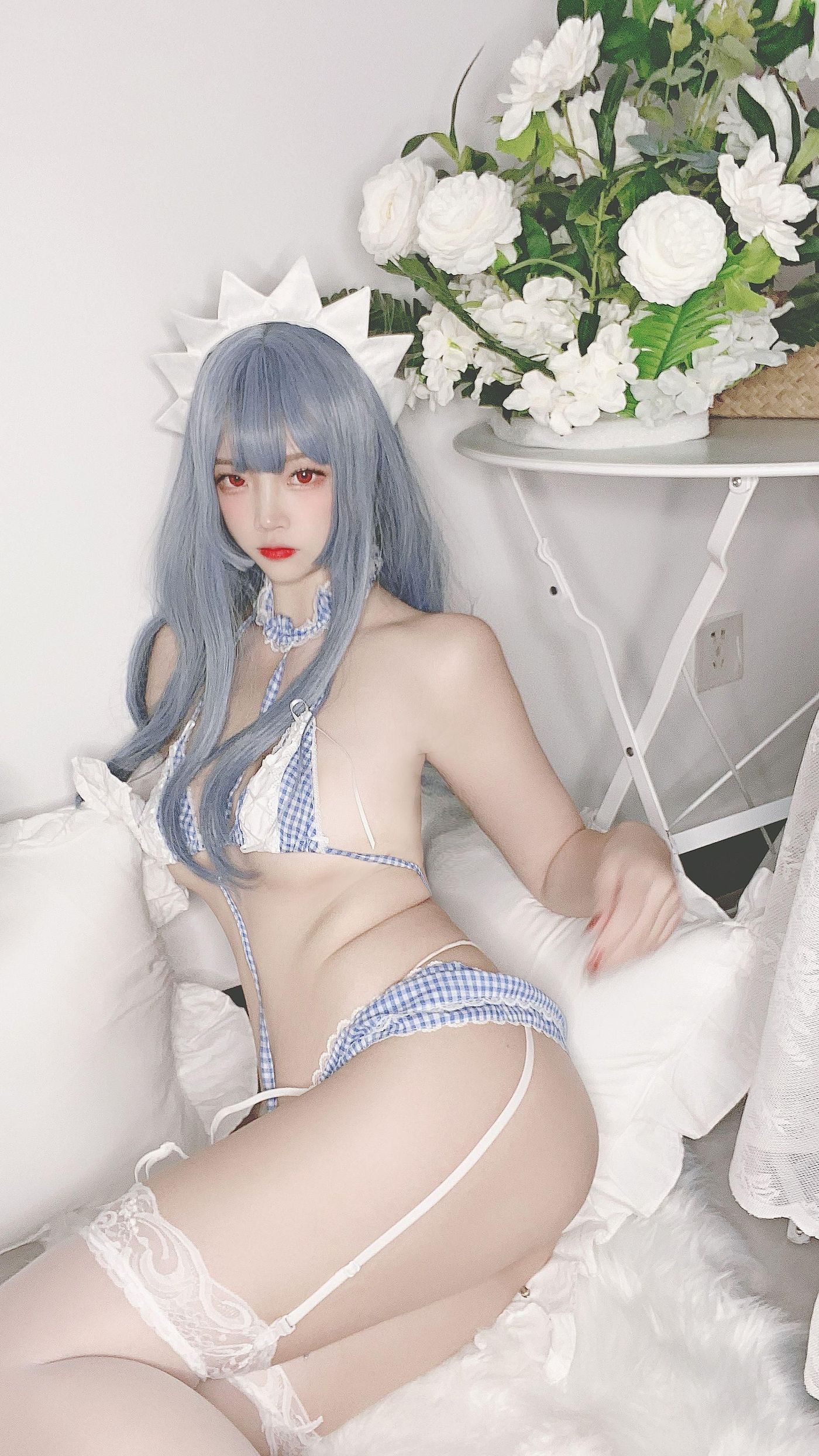 二佐Nisa NO.091 私房自拍蓝格比基尼女仆[48P]插图2