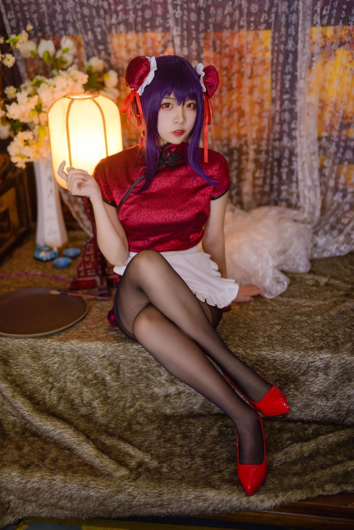 二佐Nisa NO.047 女主学姐旗袍 [31P]插图2