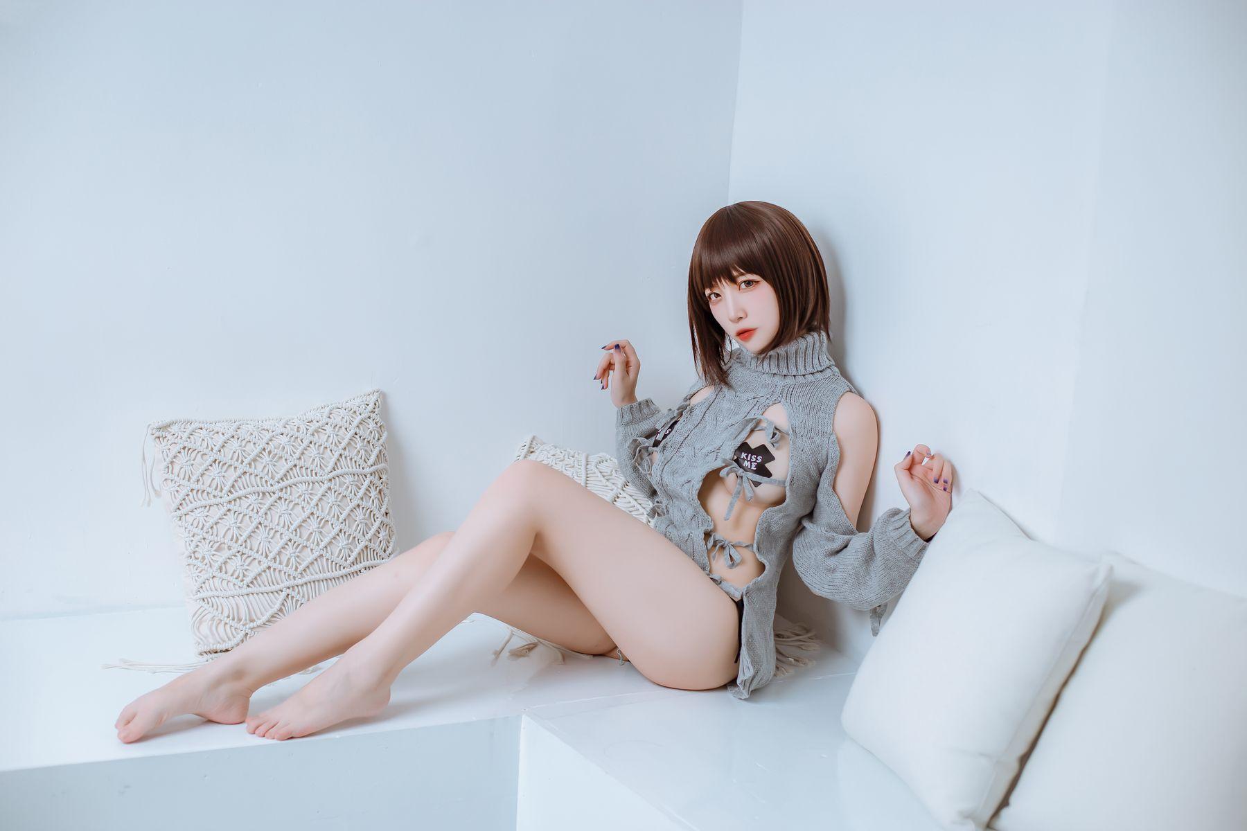二佐Nisa NO.077 2020私房洞洞毛衣-毛衣[26P]插图5