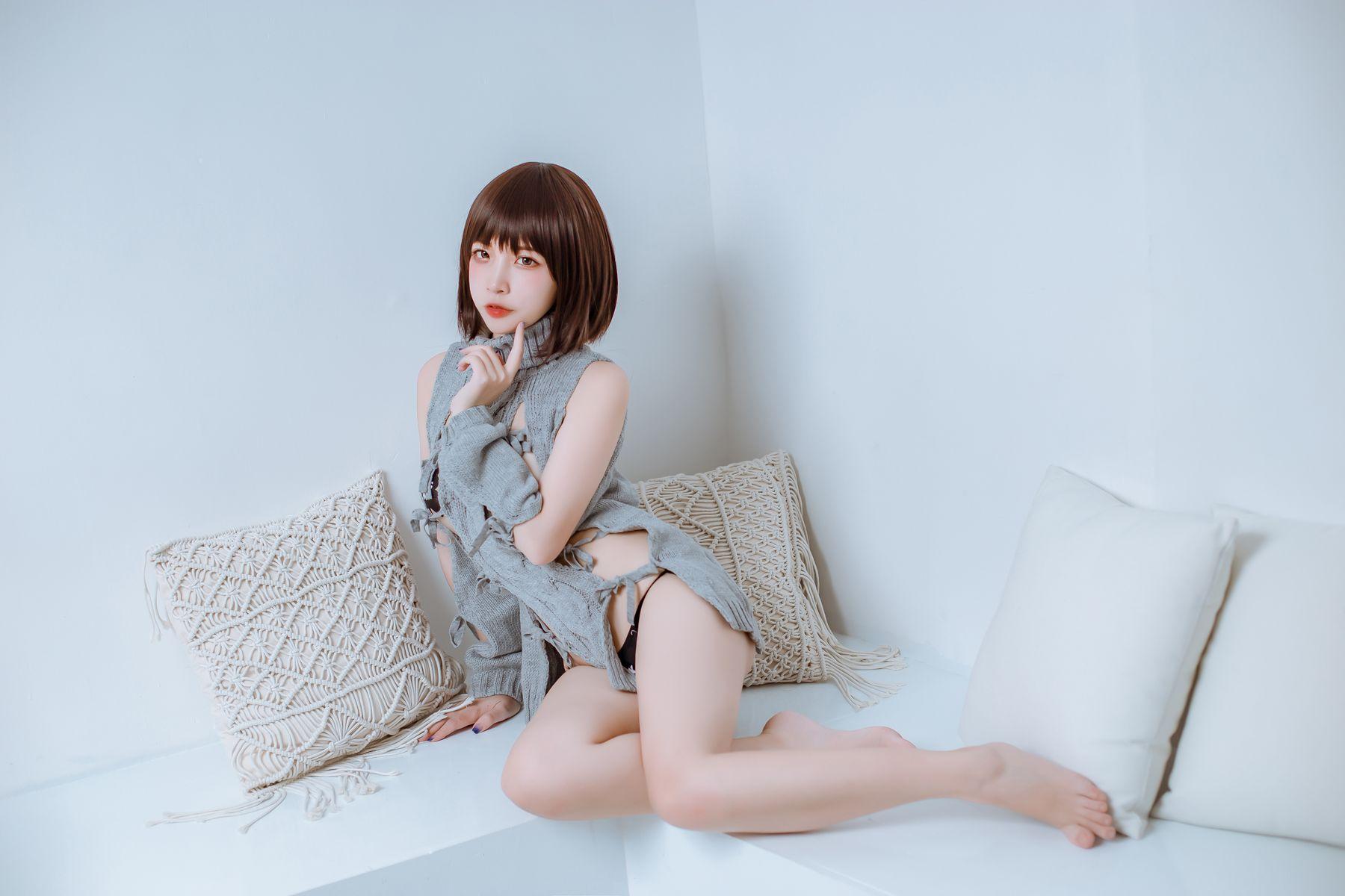 二佐Nisa NO.077 2020私房洞洞毛衣-毛衣[26P]插图7