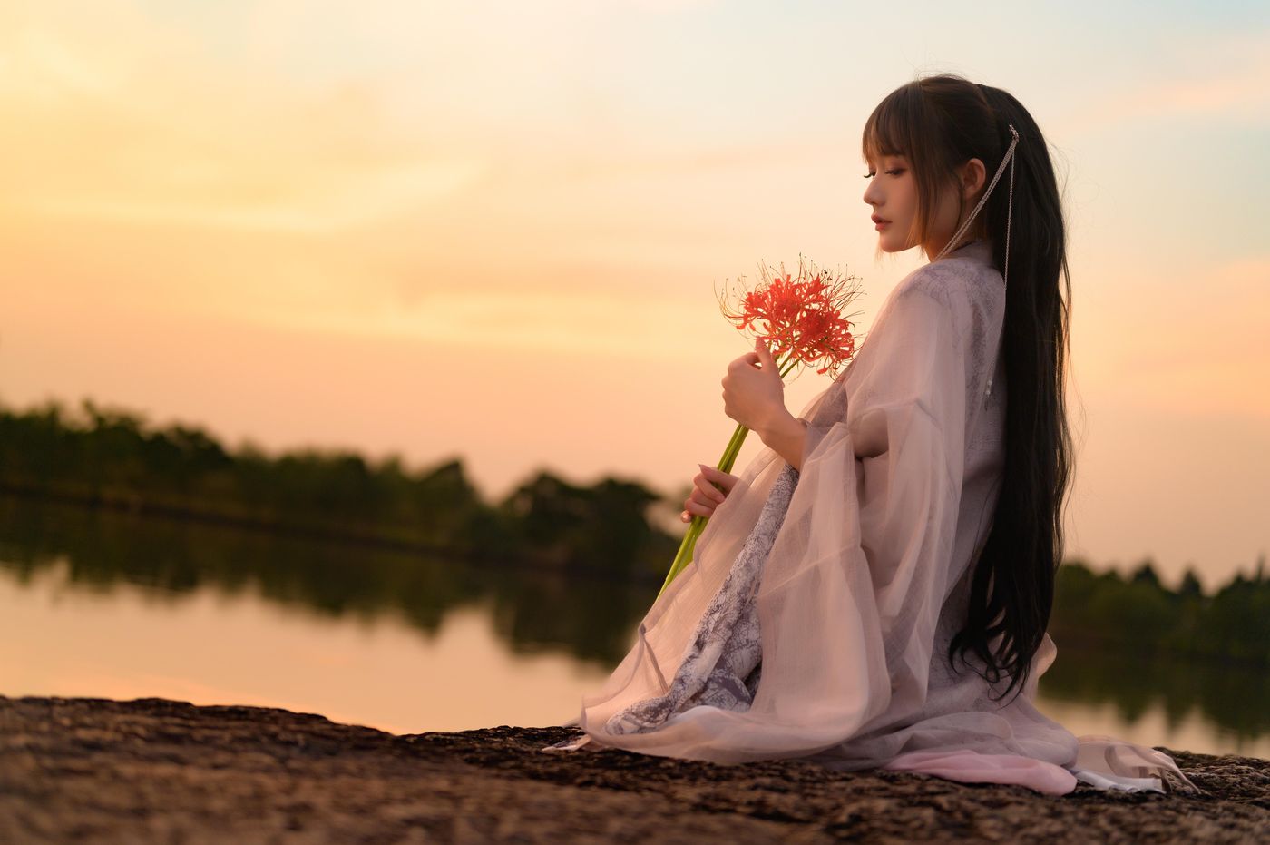 兔子Zzz不吃胡萝卜 NO.086 暮空照水[31P]插图1