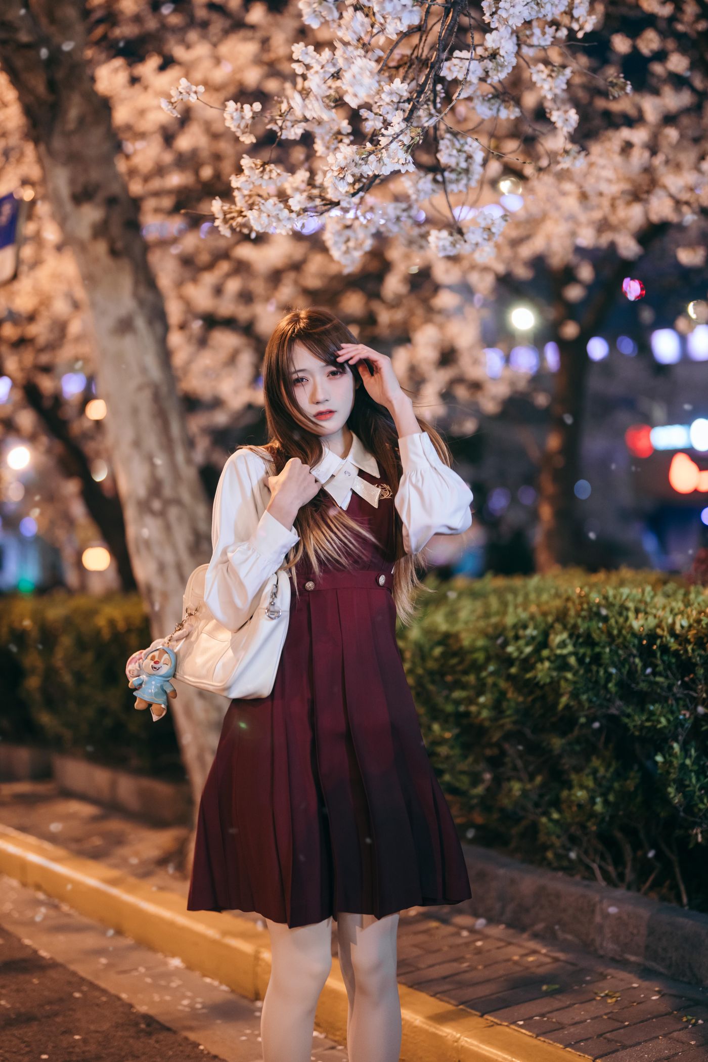 兔子Zzz不吃胡萝卜 NO.023 邂逅樱花雨 [21P]插图9