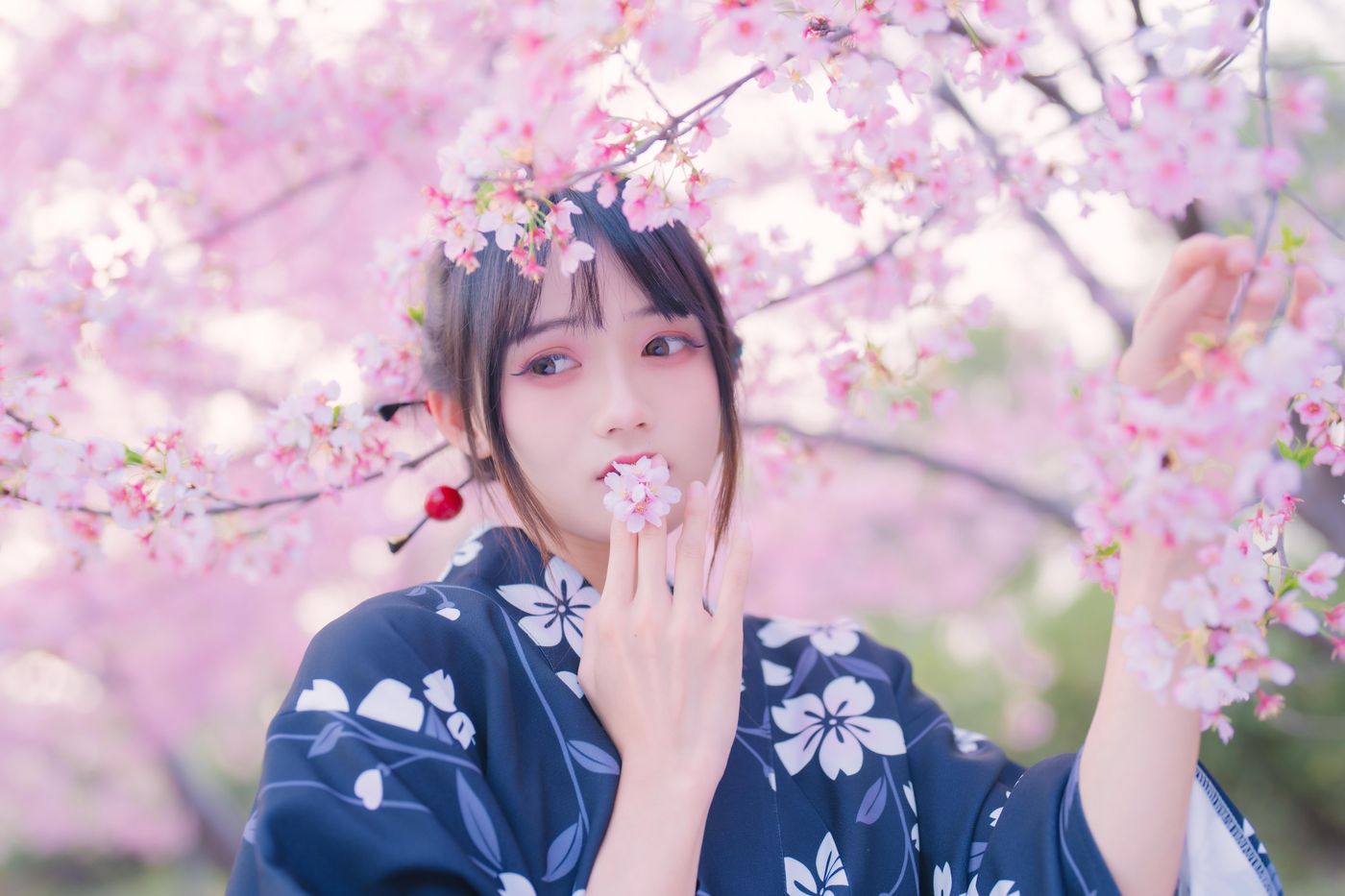 兔子Zzz不吃胡萝卜 NO.021 樱花烂漫时 [25P]插图6