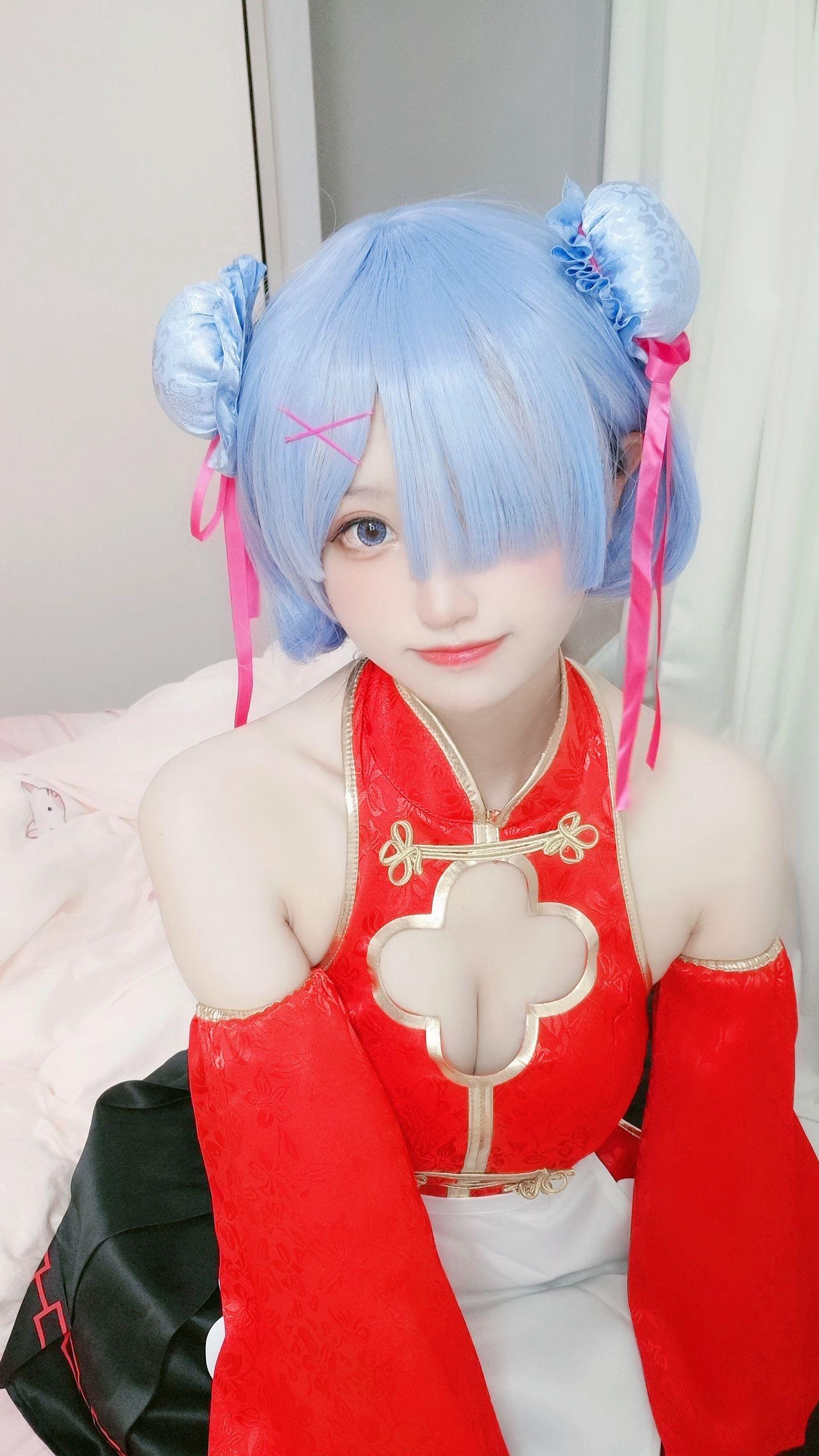 千阳(ちよ) – NO.28 蕾姆旗袍仆cos [13P]插图9