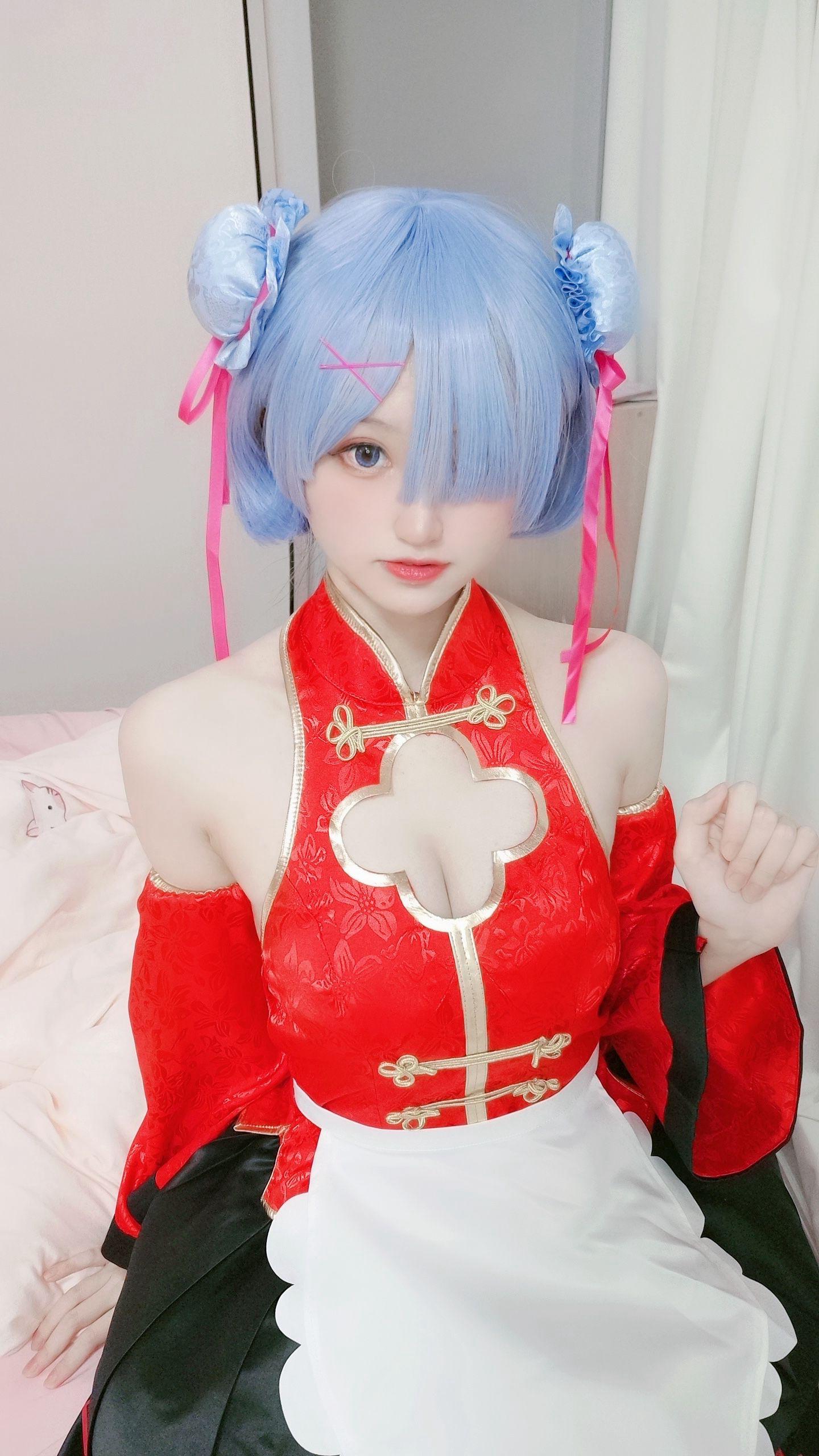 千阳(ちよ) – NO.28 蕾姆旗袍仆cos [13P]插图