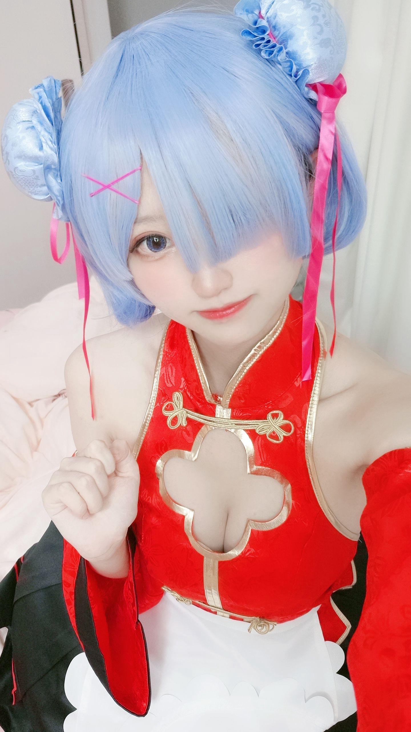千阳(ちよ) – NO.28 蕾姆旗袍仆cos [13P]插图1