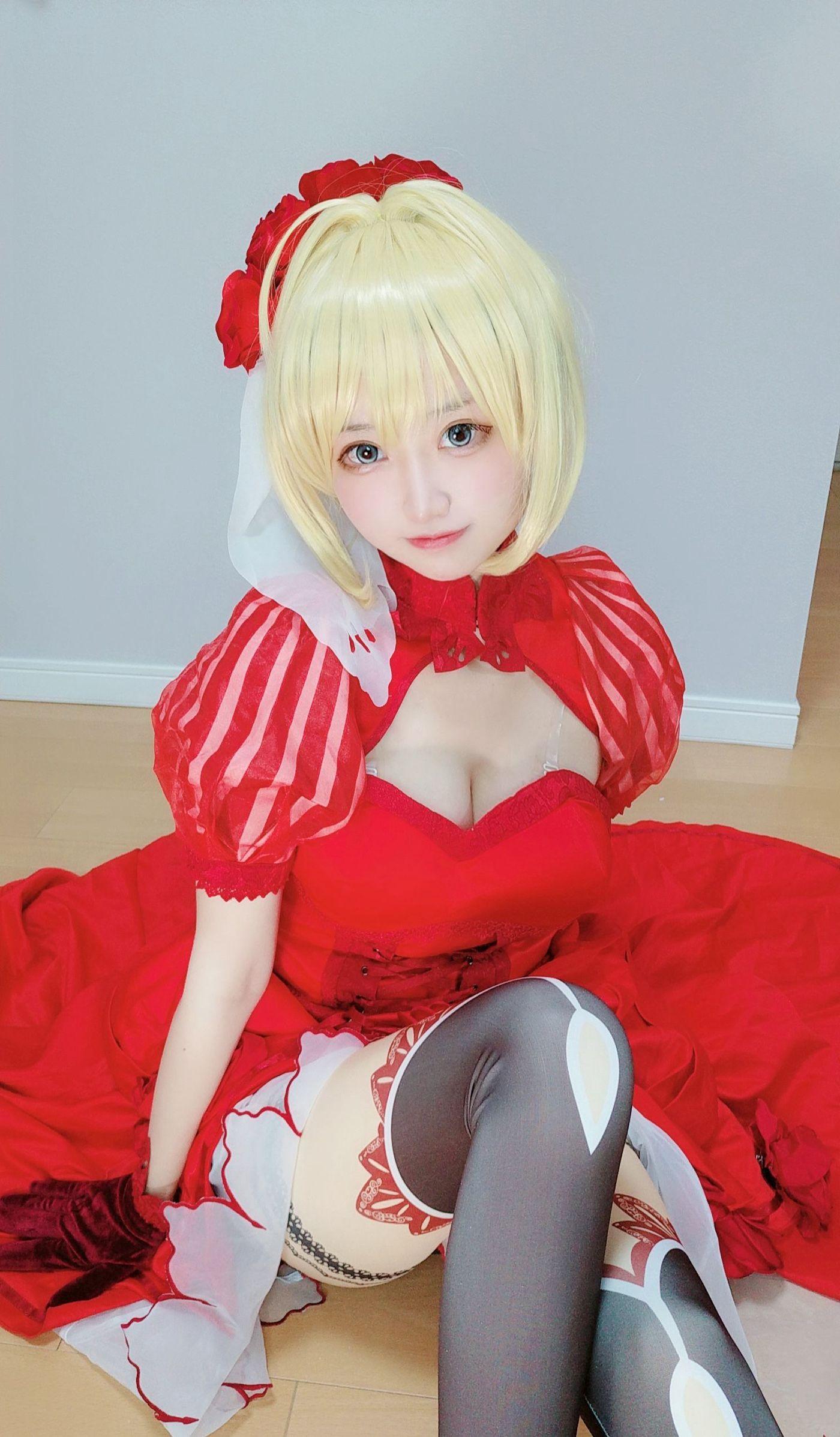 千阳(ちよ) – NO.38 尼禄红礼服 [11P]插图5