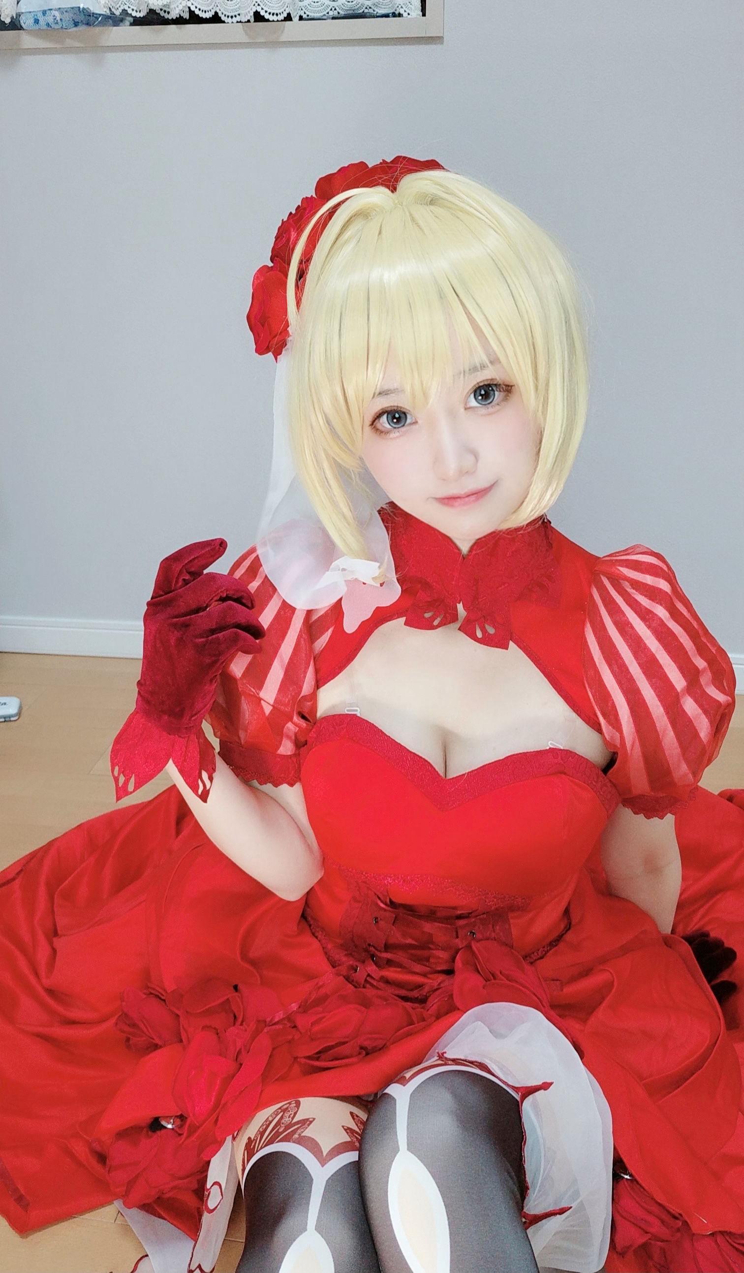 千阳(ちよ) – NO.38 尼禄红礼服 [11P]插图9