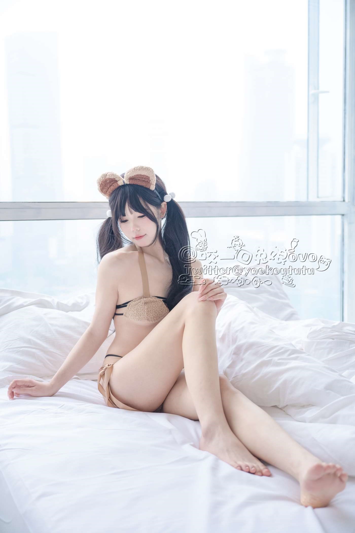 咬一口兔娘 NO.022 小熊睡衣 [59P]插图6