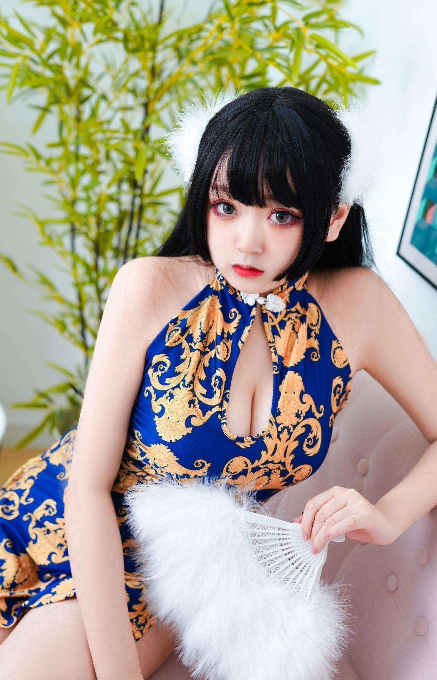 恩田直幸 NO.020 蓝色旗袍 [49P]插图6
